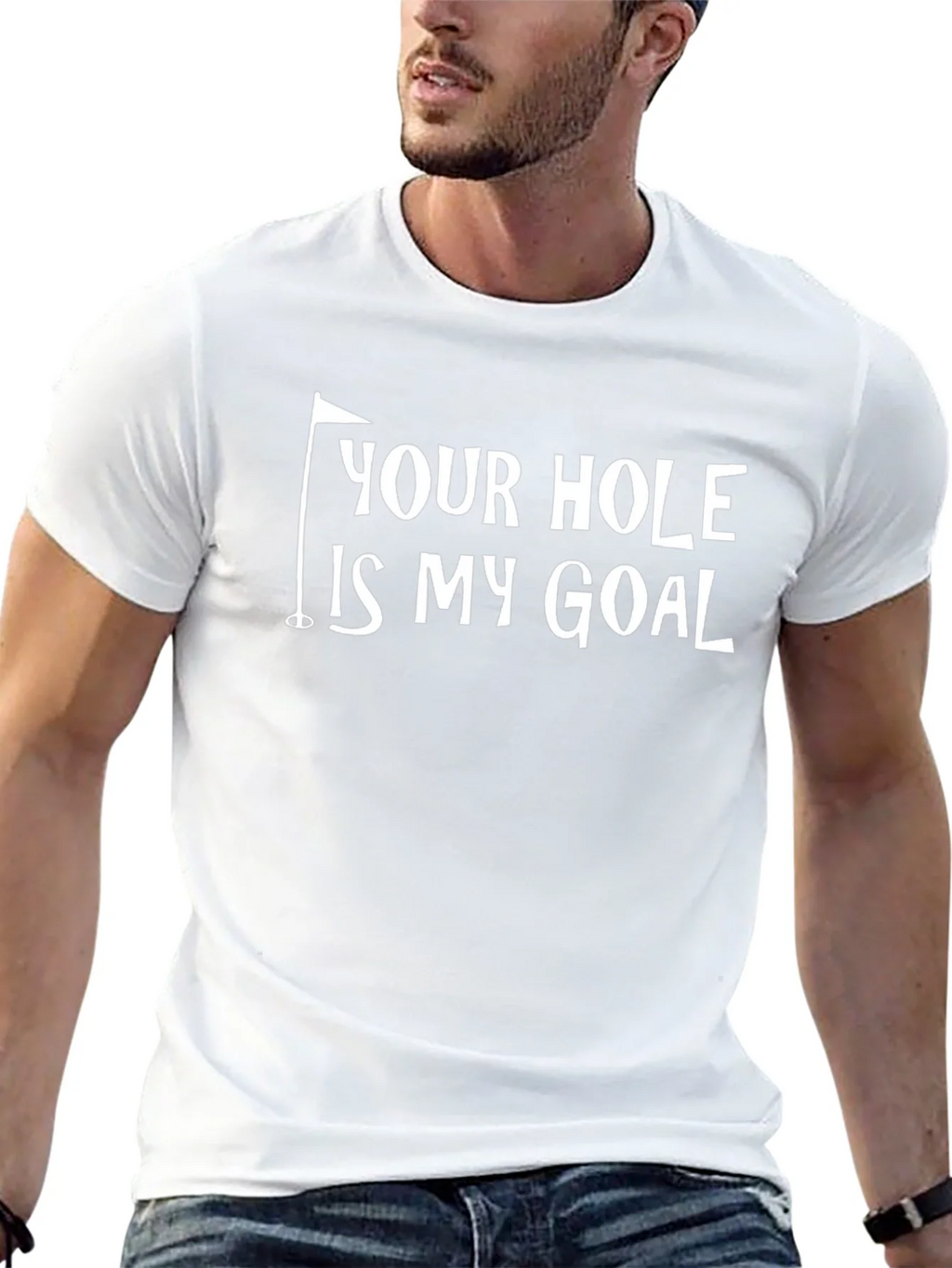 Your Hole Is My Goal Funny Golf T-Shirt product image 10