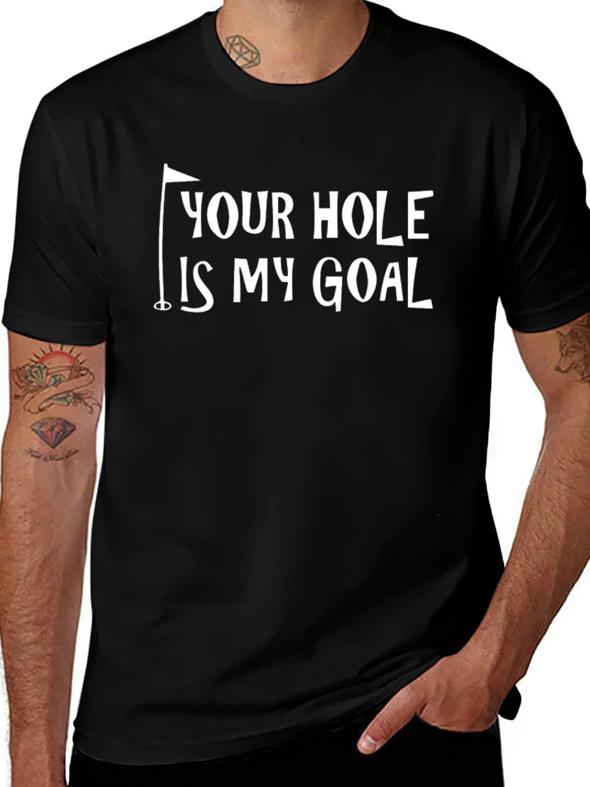 Your Hole Is My Goal Funny Golf T-Shirt product image 1
