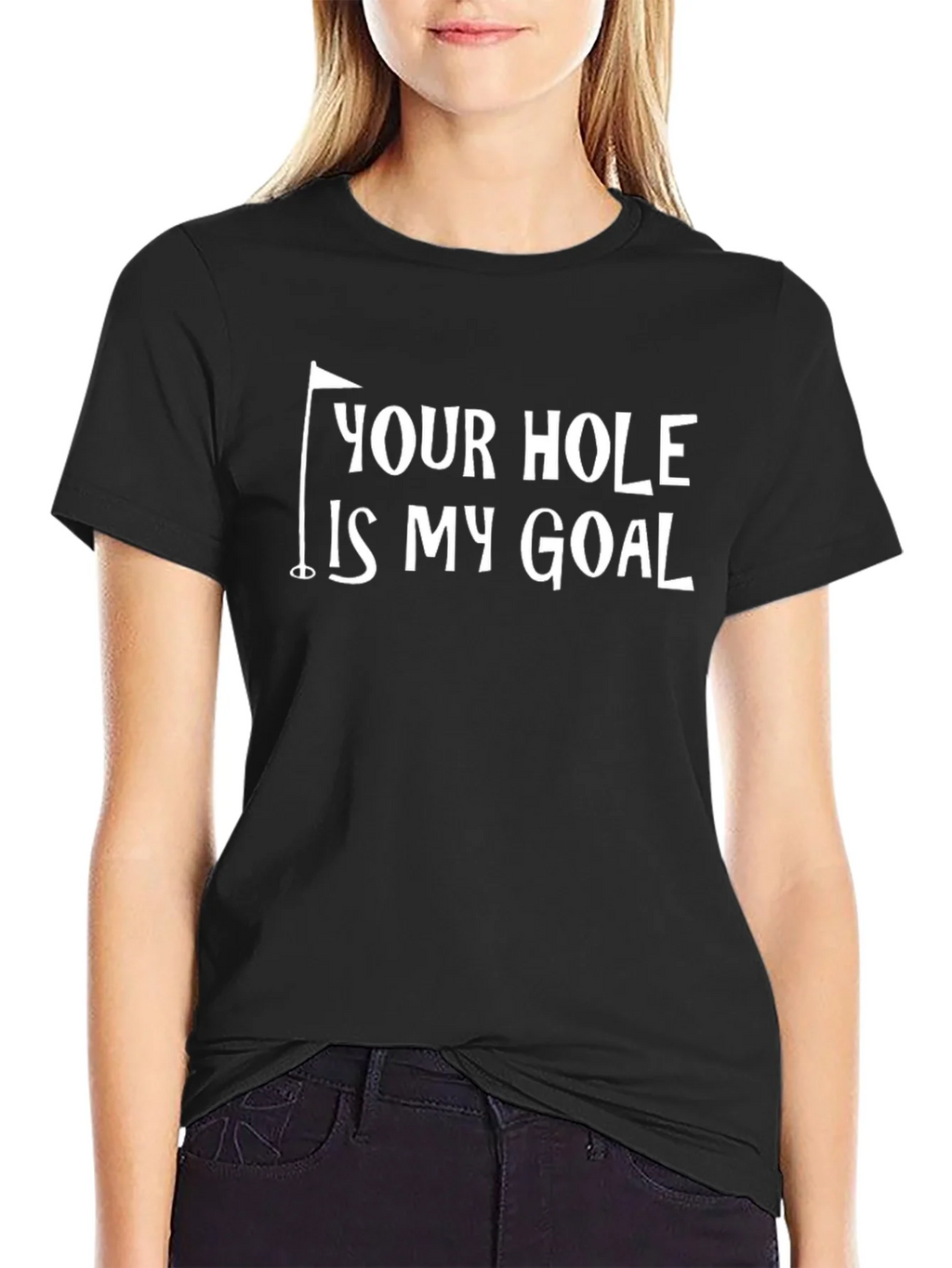 Your Hole Is My Goal Funny Golf T-Shirt product image 2