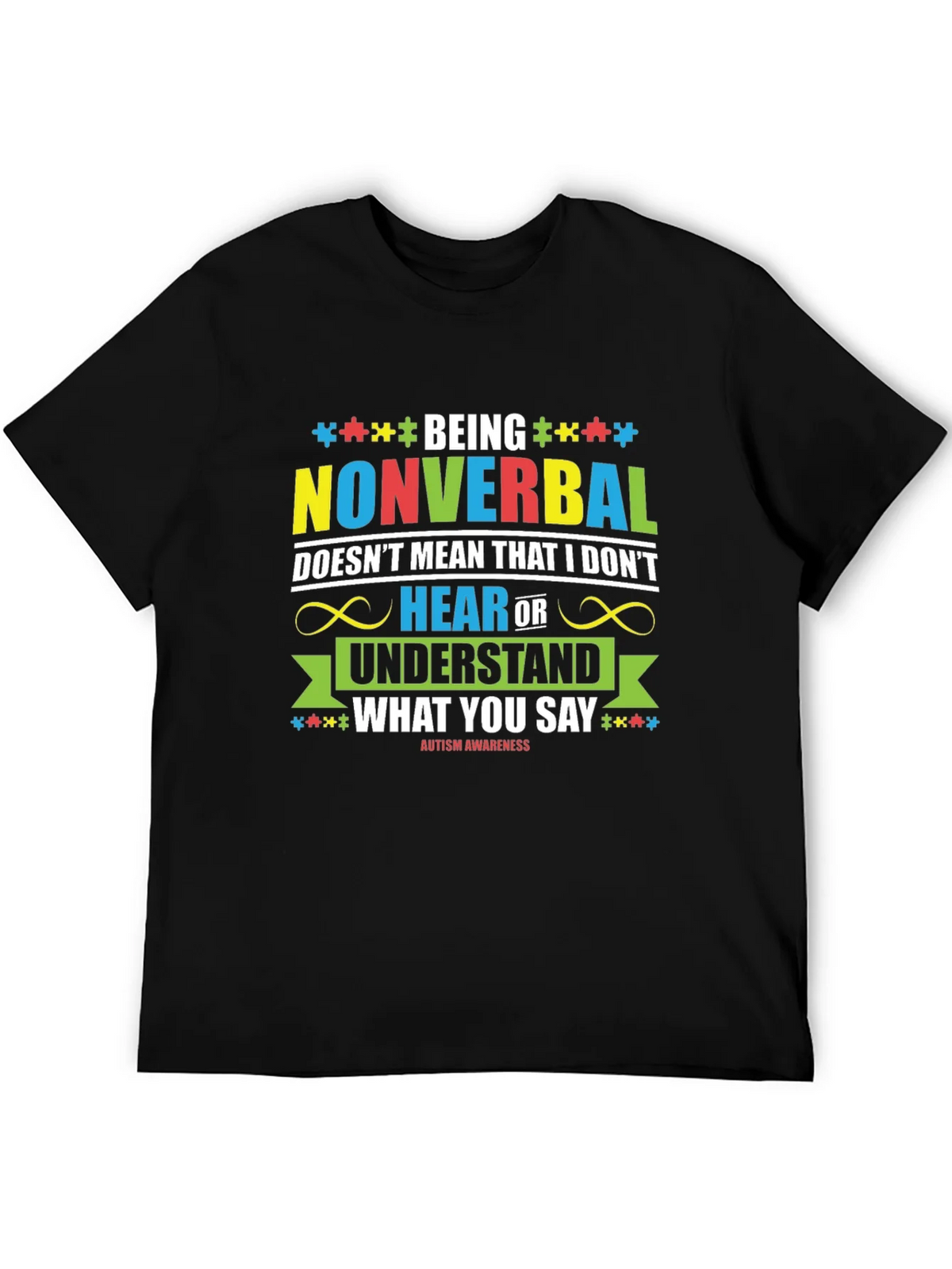 Autism Awareness Nonverbal T-Shirt product image 4