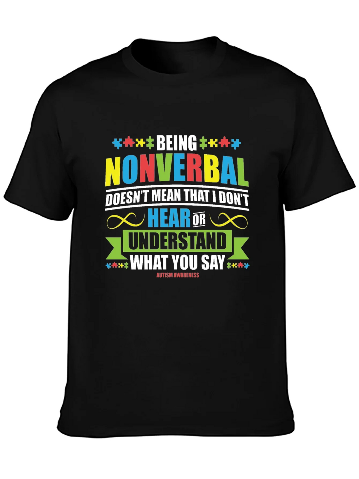 Autism Awareness Nonverbal T-Shirt product image 2