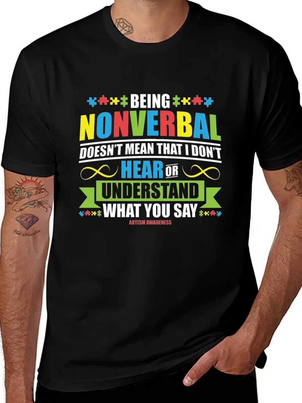 Autism Awareness Nonverbal T-Shirt product image 1