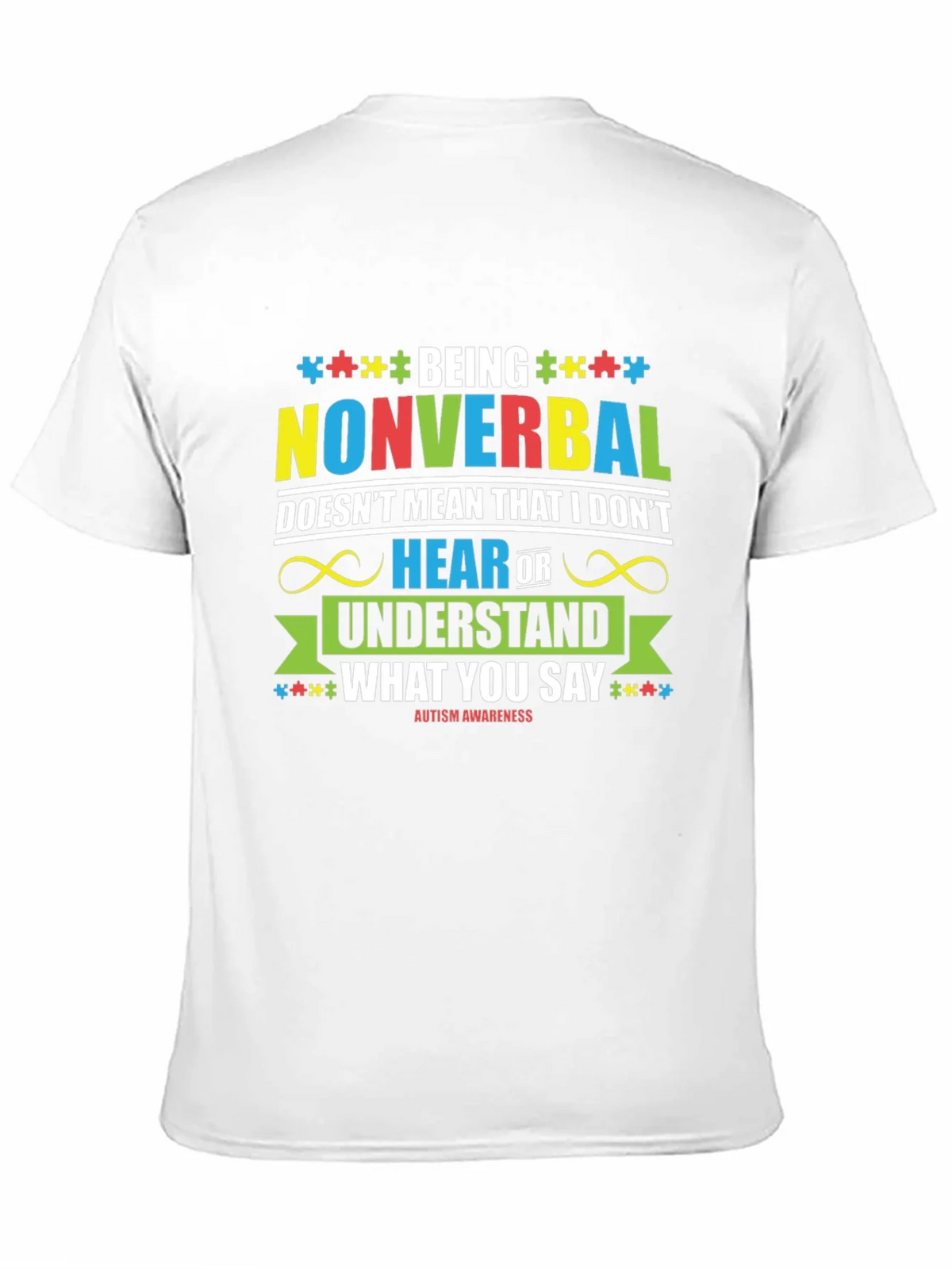 Autism Awareness Nonverbal T-Shirt product image 6