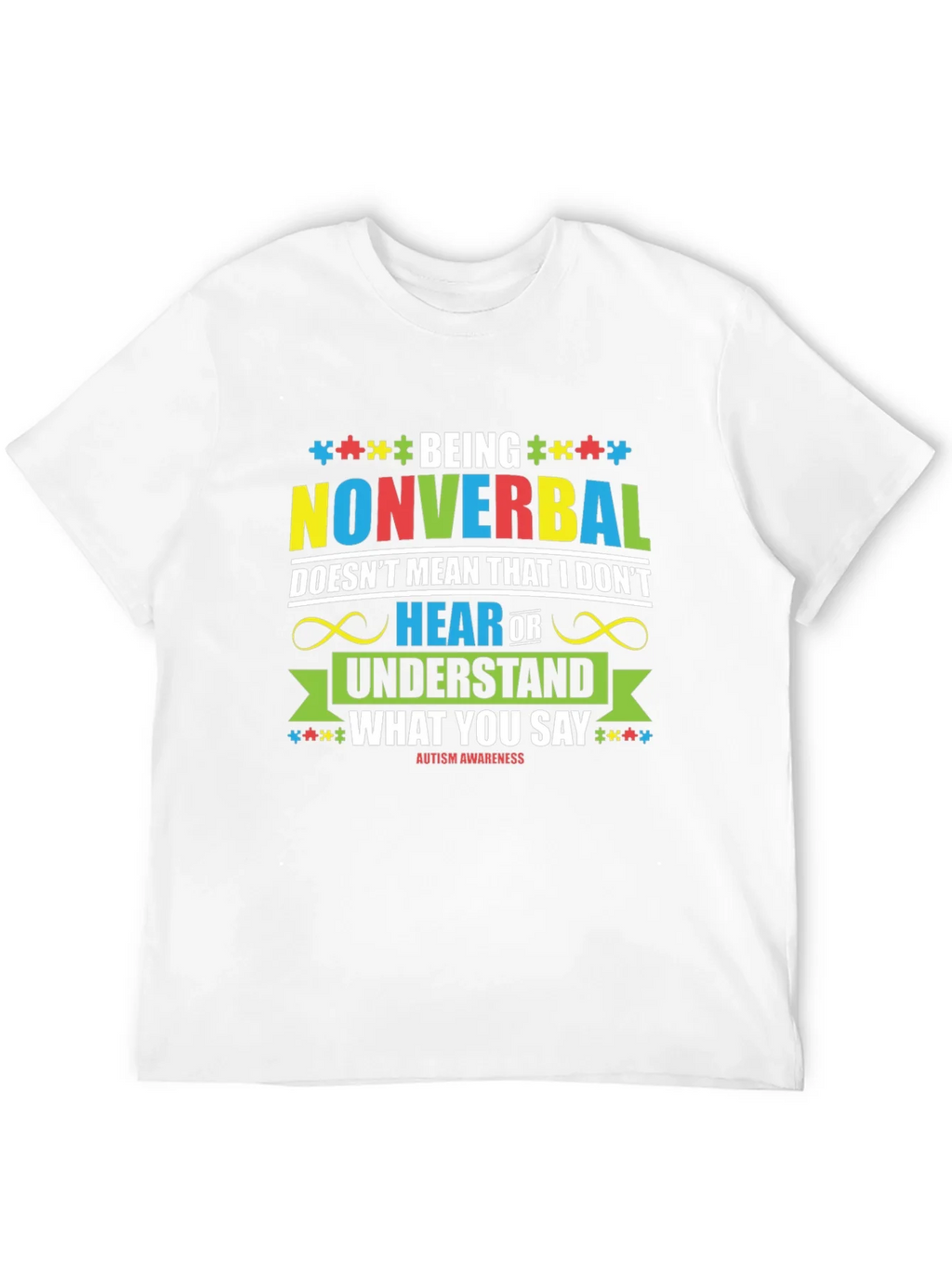 Autism Awareness Nonverbal T-Shirt product image 7