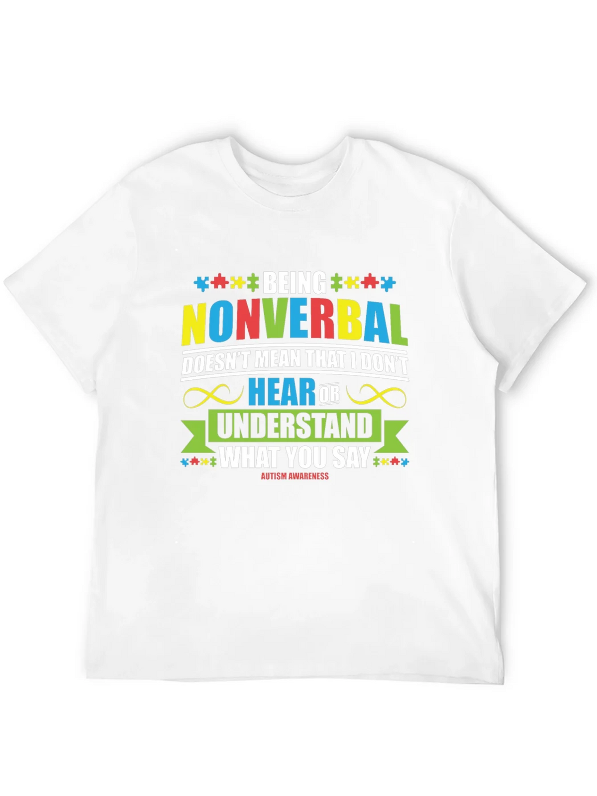 Autism Awareness Nonverbal T-Shirt product image 7
