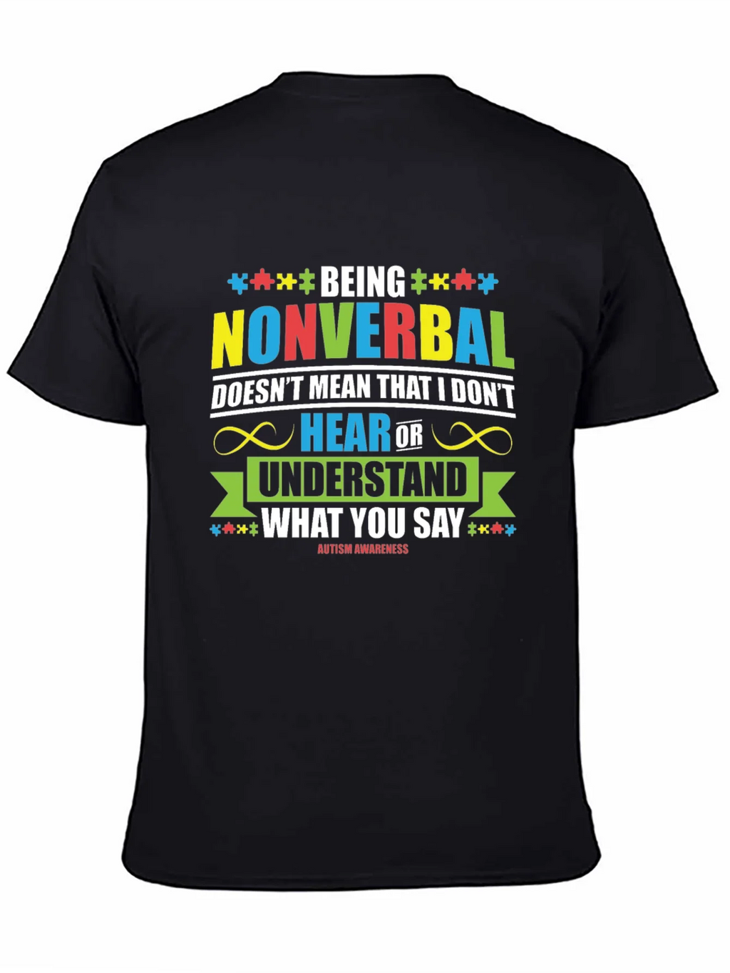 Autism Awareness Nonverbal T-Shirt product image 3