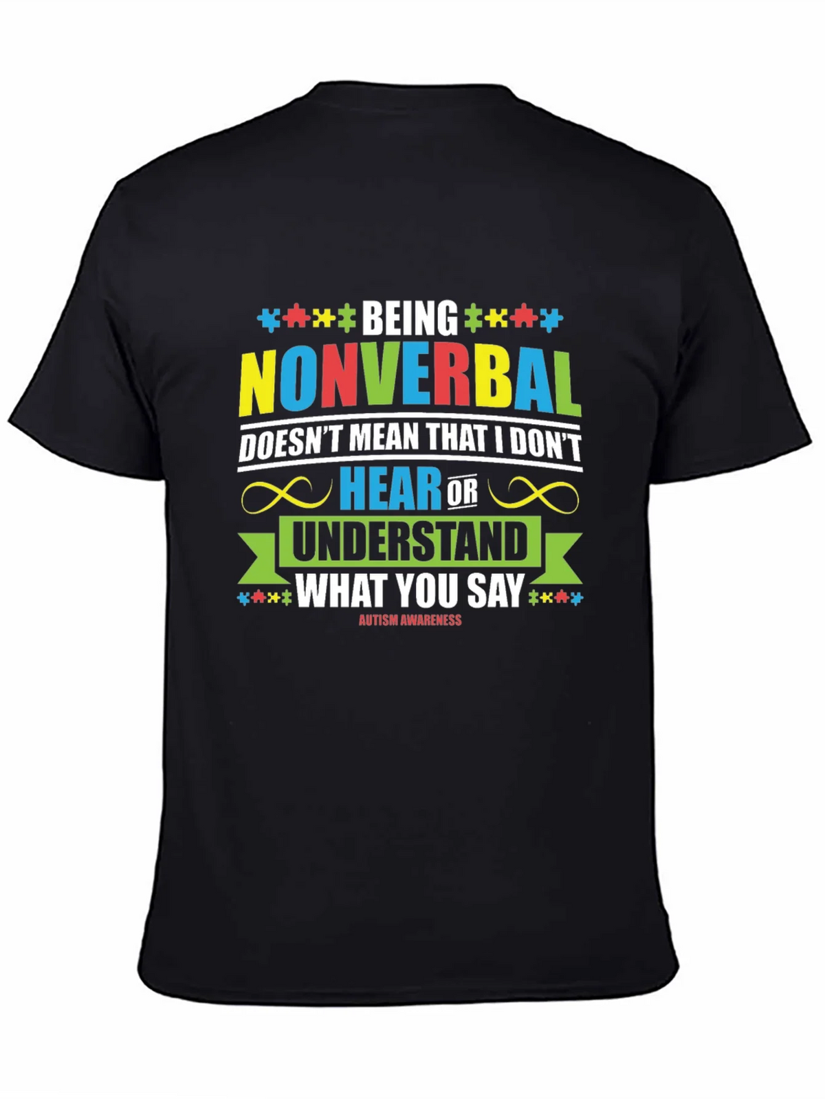 Autism Awareness Nonverbal T-Shirt product image 3