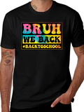 Bruh We Back to School Tie-Dye T-Shirt product image 1