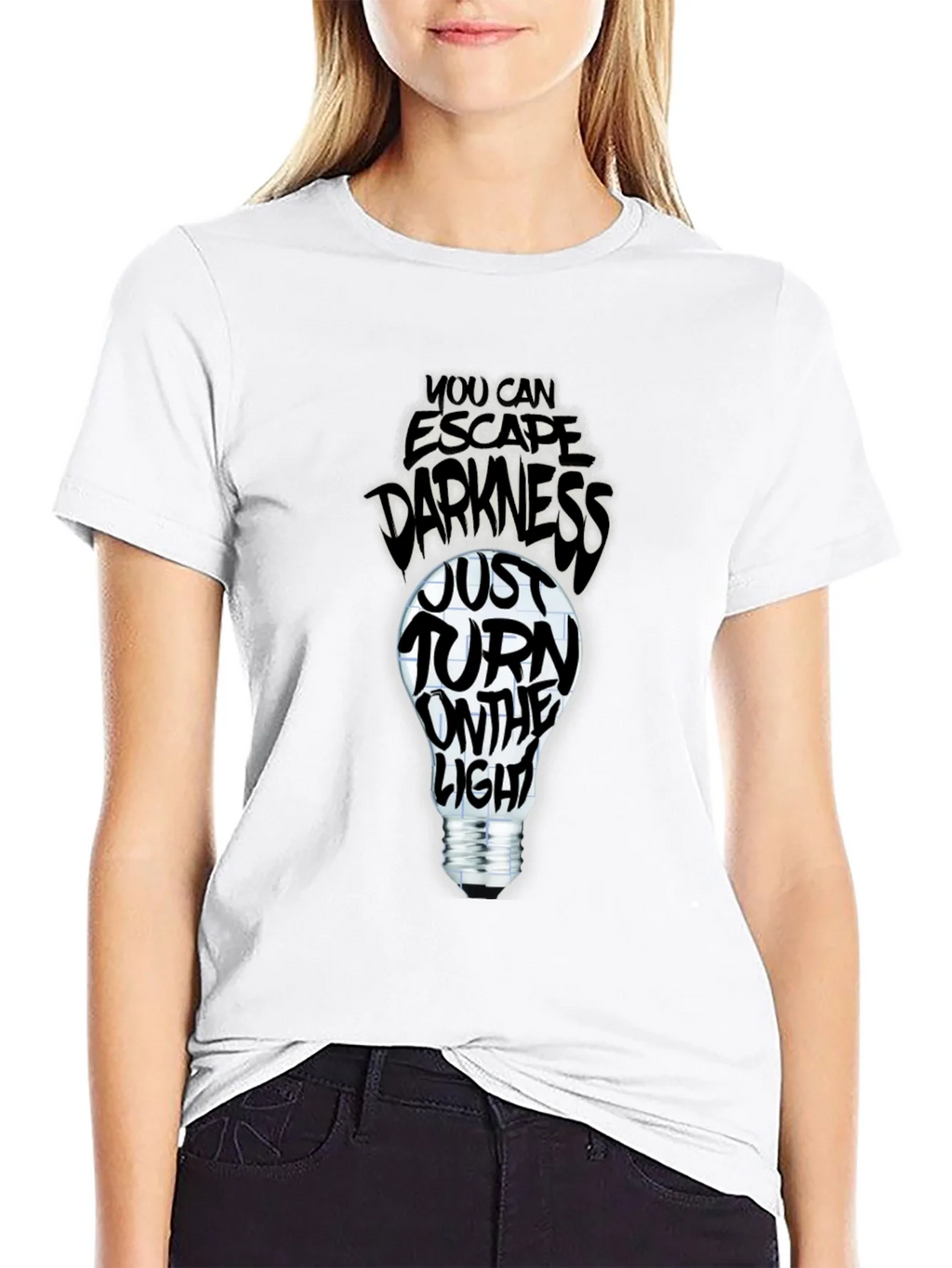 Escape Darkness T-Shirt: Turn on the Light product image 8