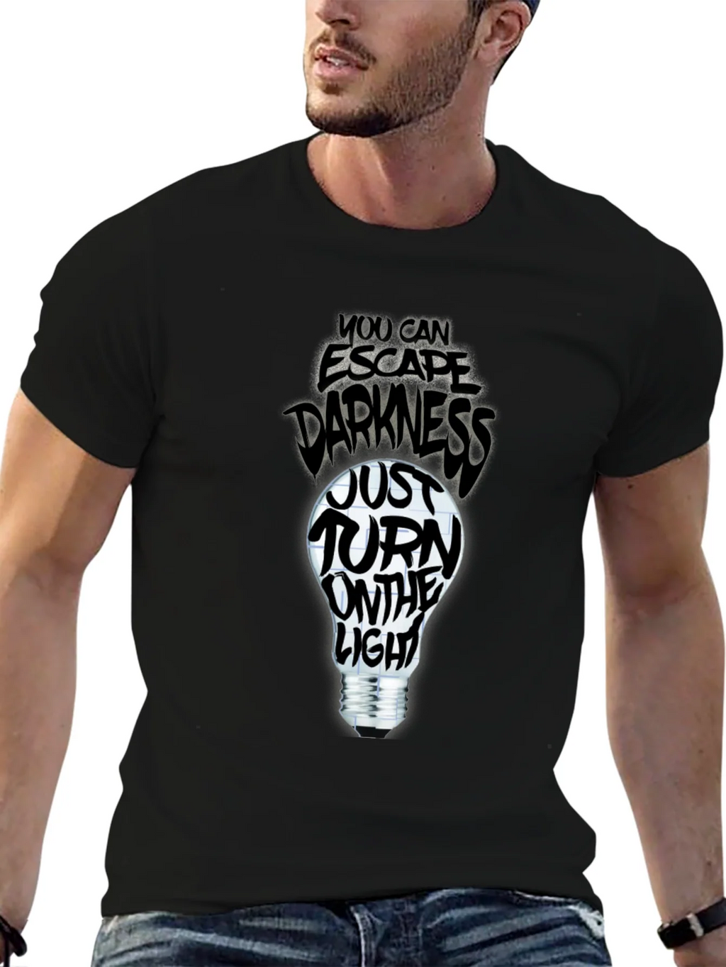 Escape Darkness T-Shirt: Turn on the Light product image 6
