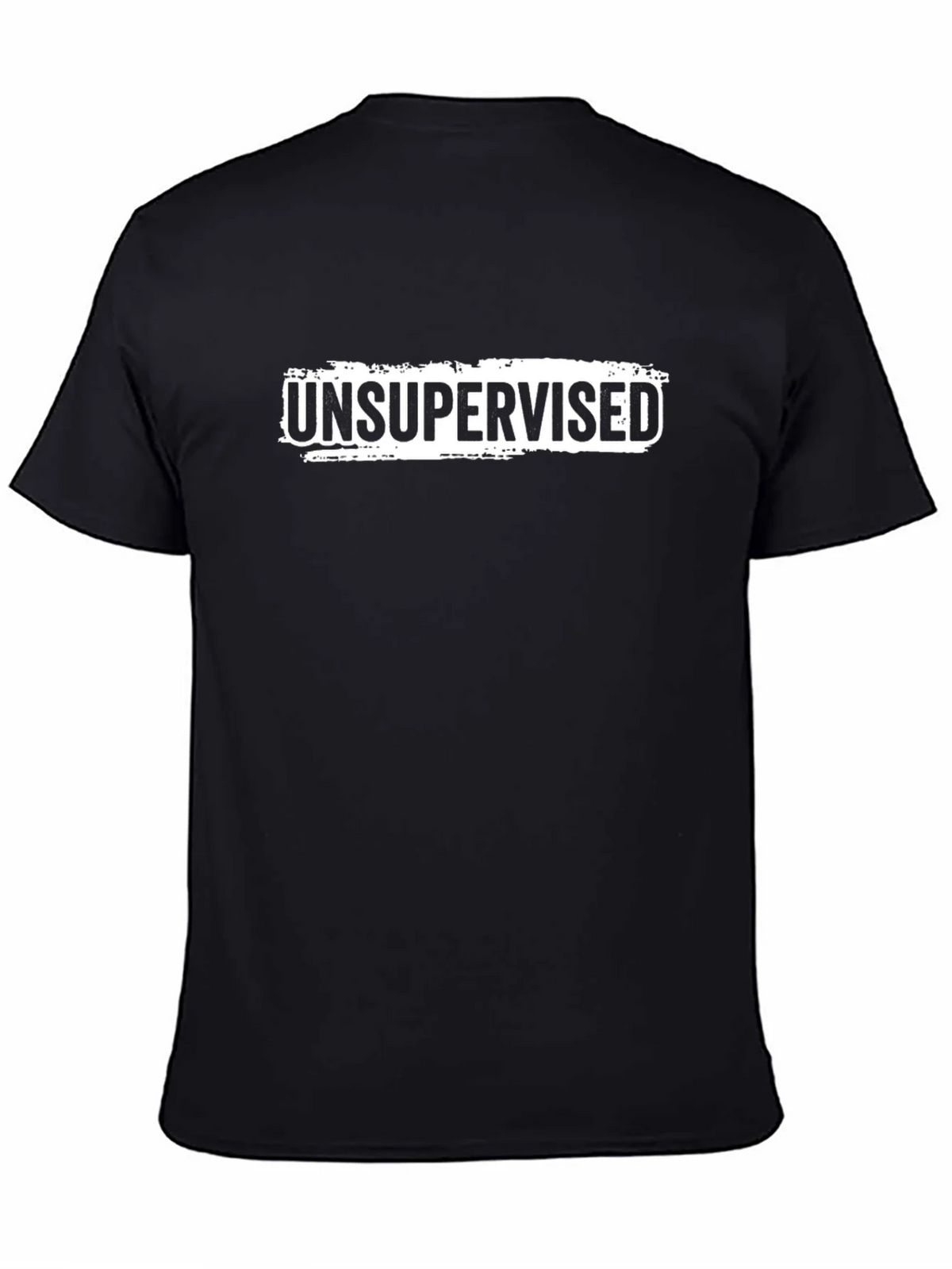 Unsupervised Graphic Tee - Black Casual T-Shirt product image 4