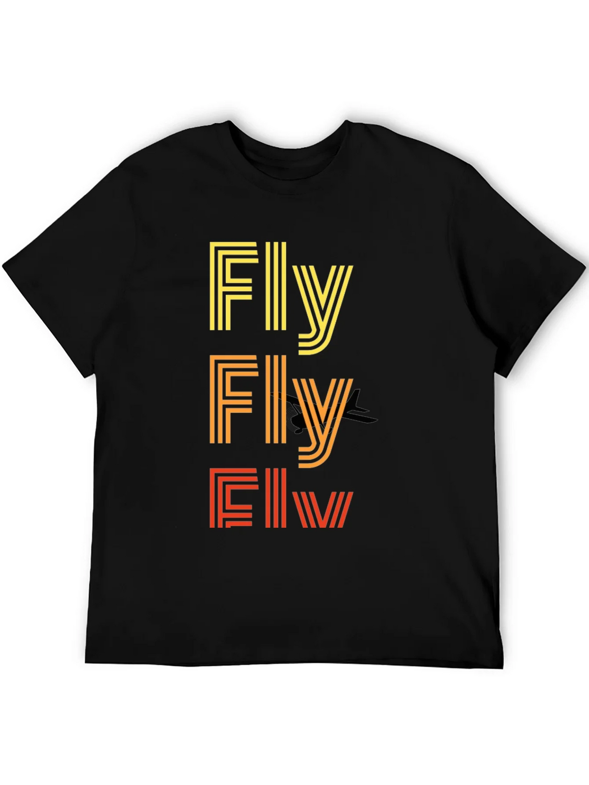 Retro Striped Fly Graphic T-Shirt product image 4