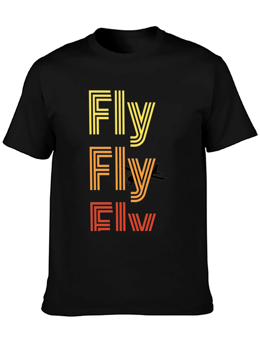 Retro Striped Fly Graphic T-Shirt product image 2