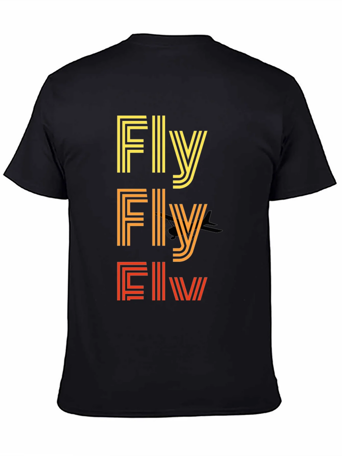 Retro Striped Fly Graphic T-Shirt product image 3