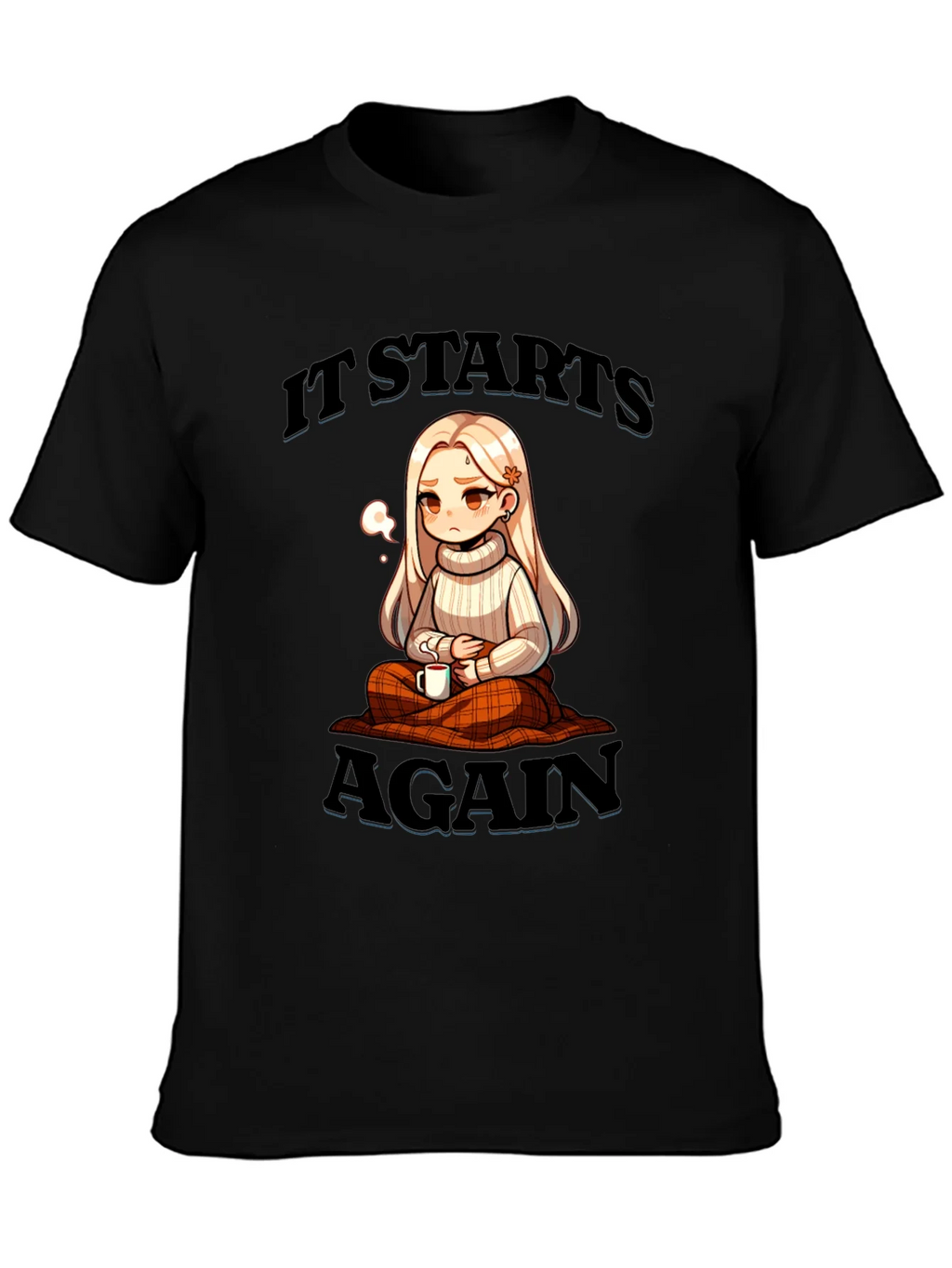 It Starts Again Anime Style Graphic Tee product image 2