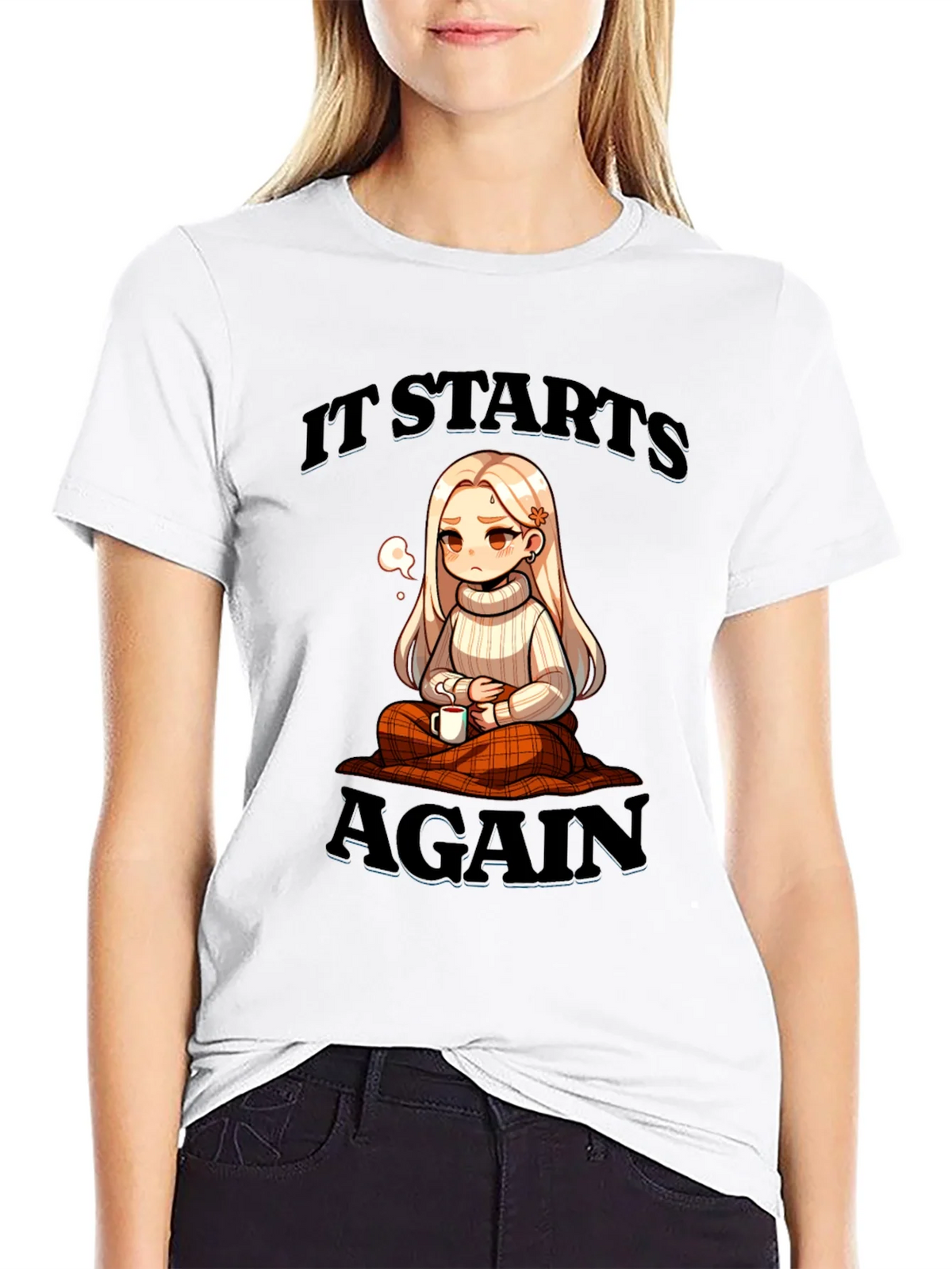 It Starts Again Anime Style Graphic Tee product image 5