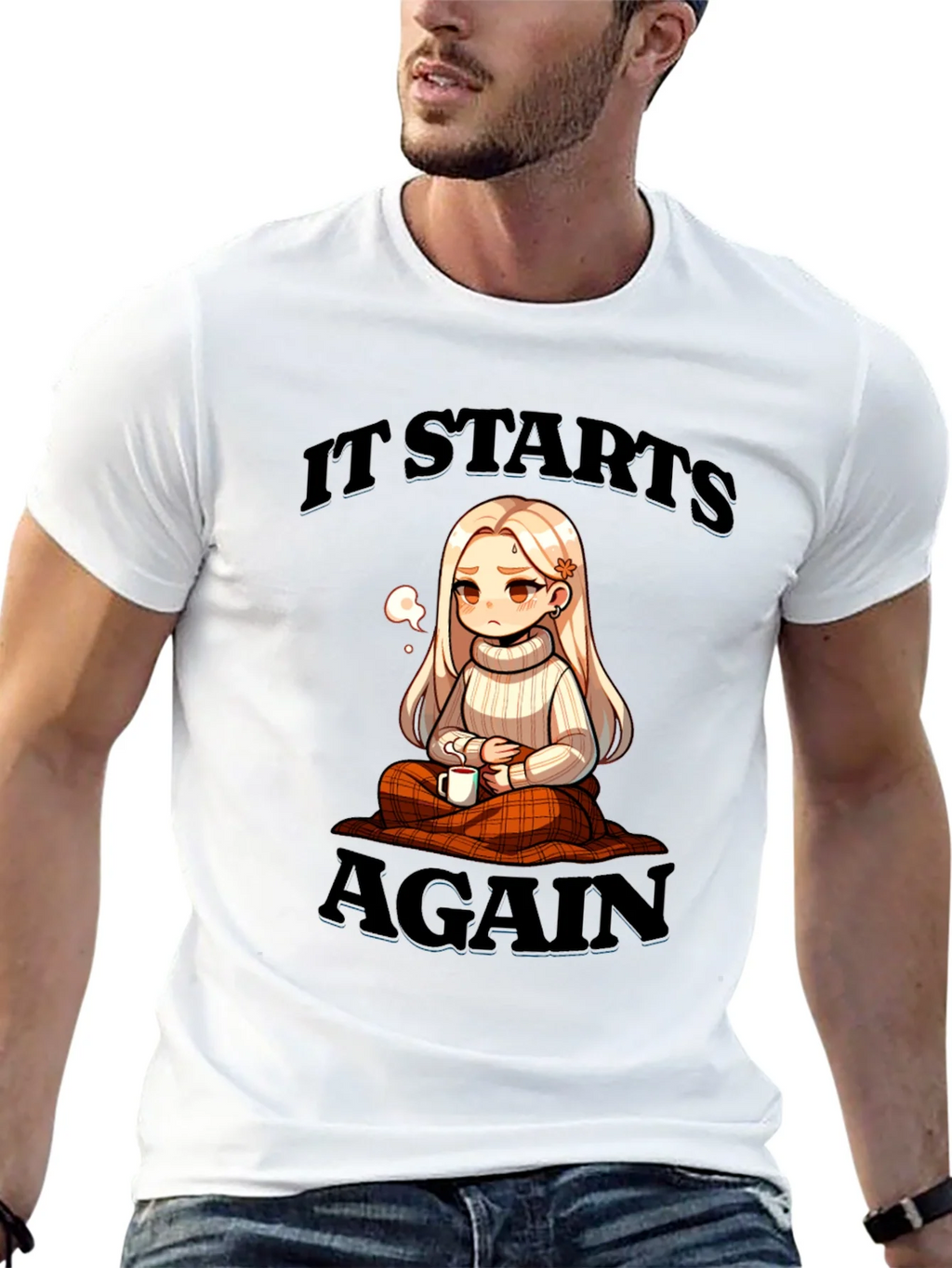 It Starts Again Anime Style Graphic Tee product image 8