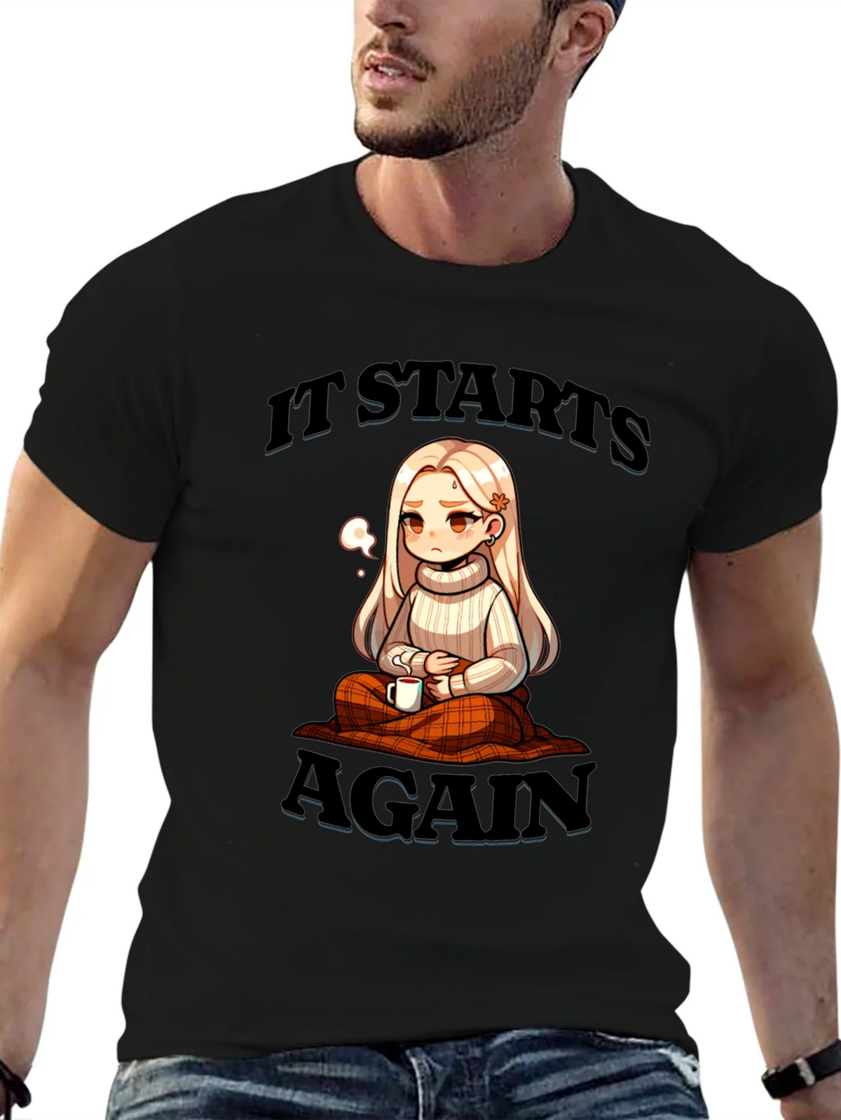 It Starts Again Anime Style Graphic Tee product image 3