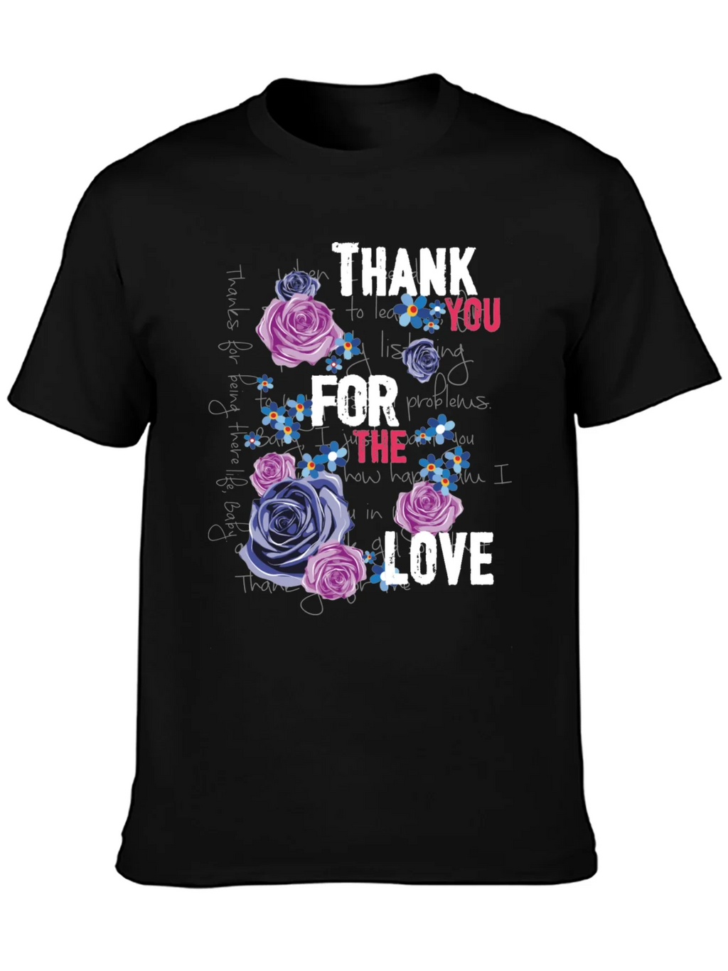 Floral Thank You Graphic T-Shirt product image 2