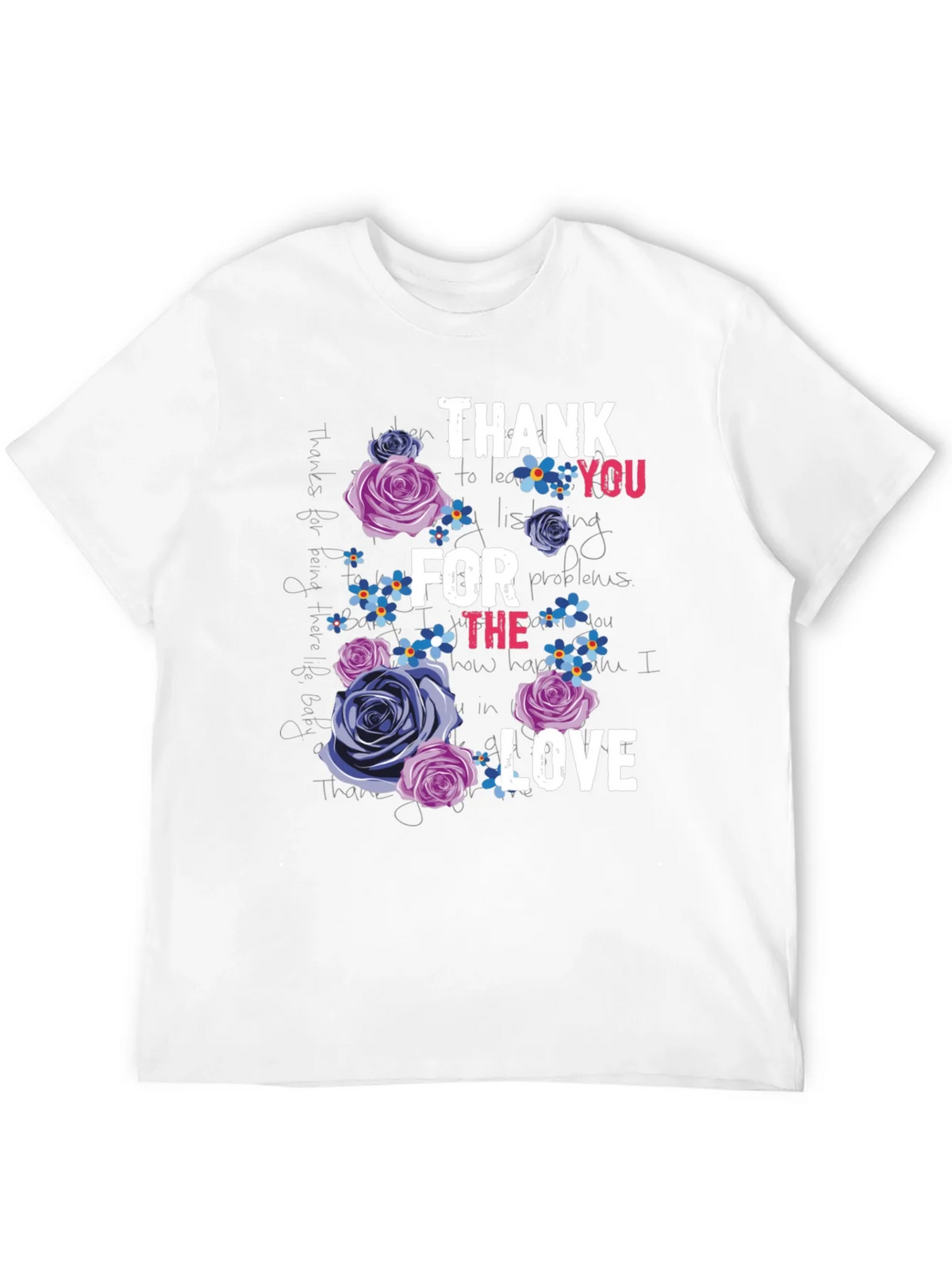Floral Thank You Graphic T-Shirt product image 4