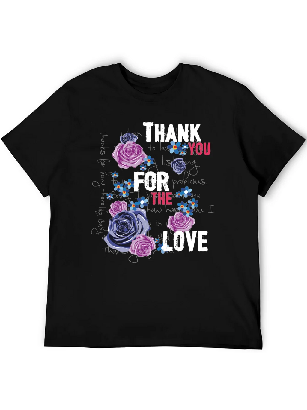 Floral Thank You Graphic T-Shirt product image 3