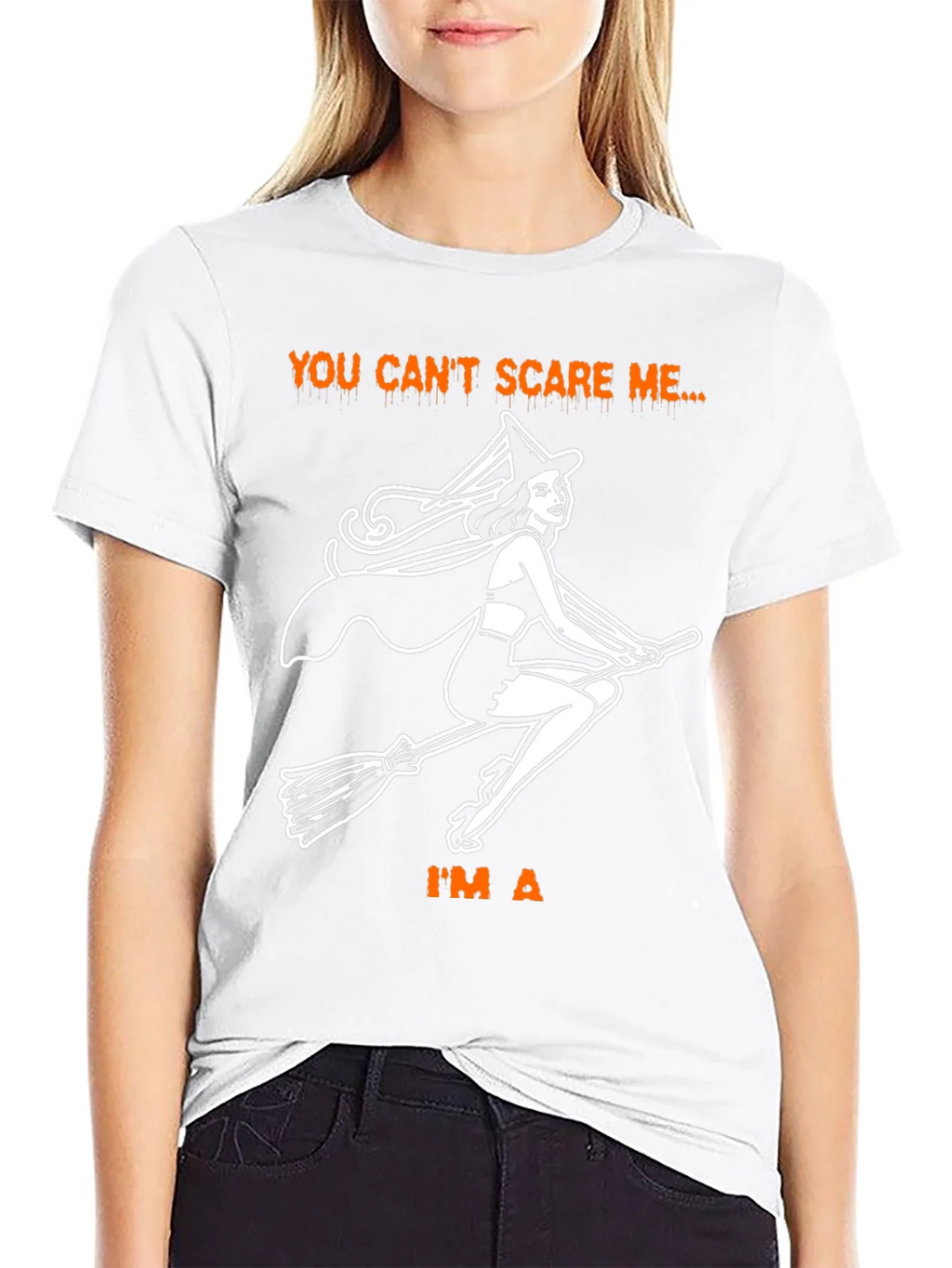 Halloween Witch T-Shirt - You Cant Scare Me product image 7