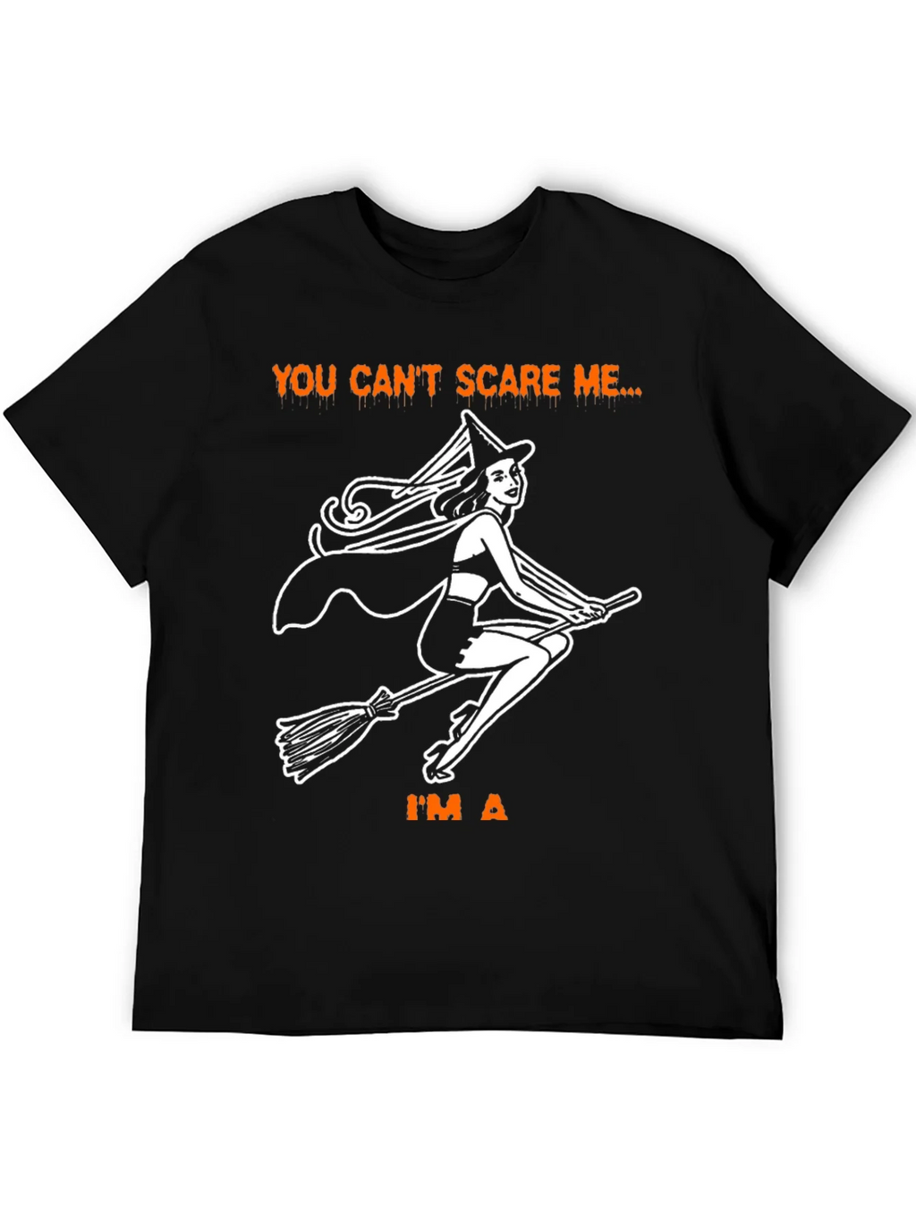Halloween Witch T-Shirt - You Cant Scare Me product image 4