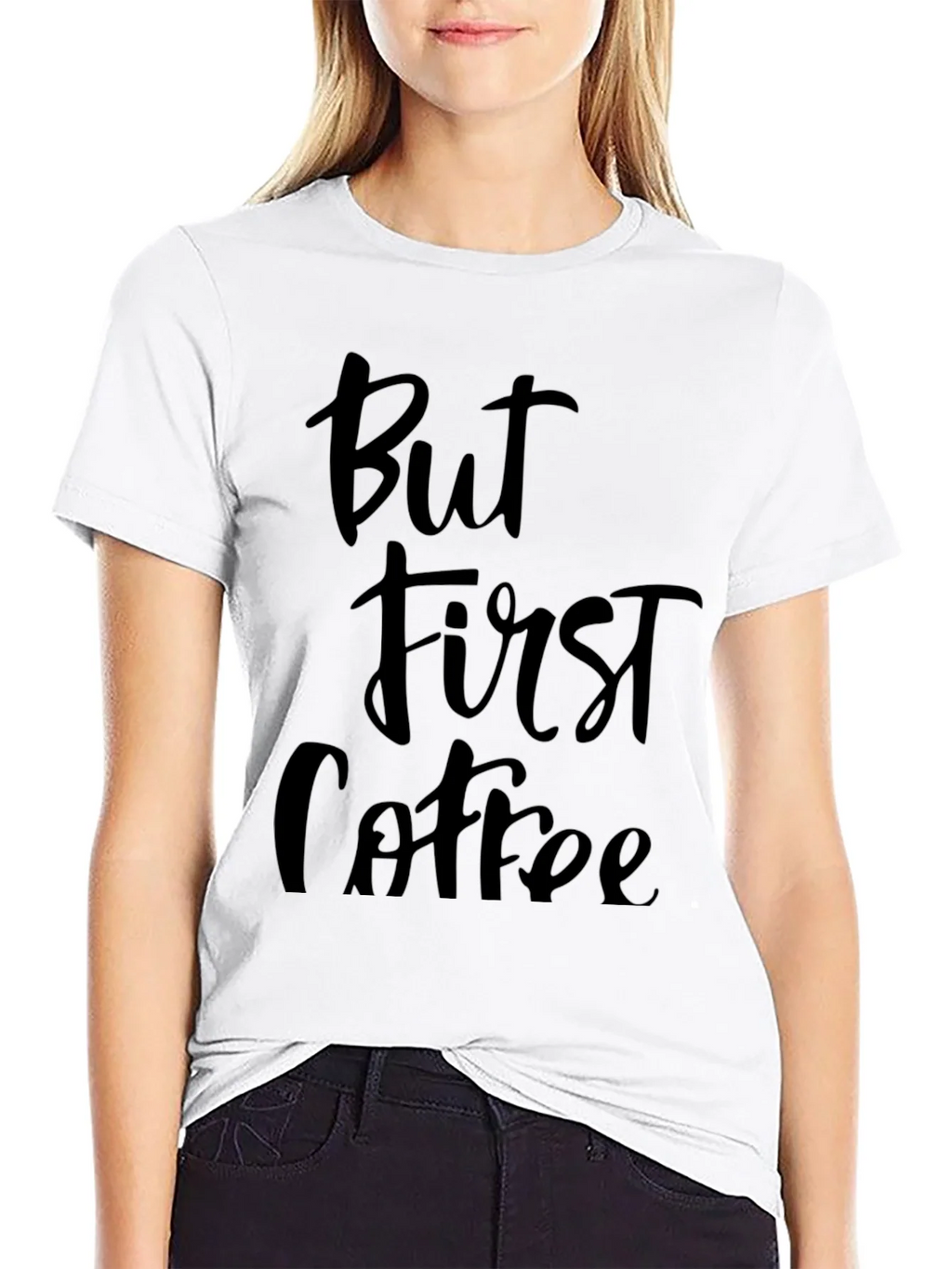 But First Coffee Graphic Tee - Unisex Black T-Shirt product image 6