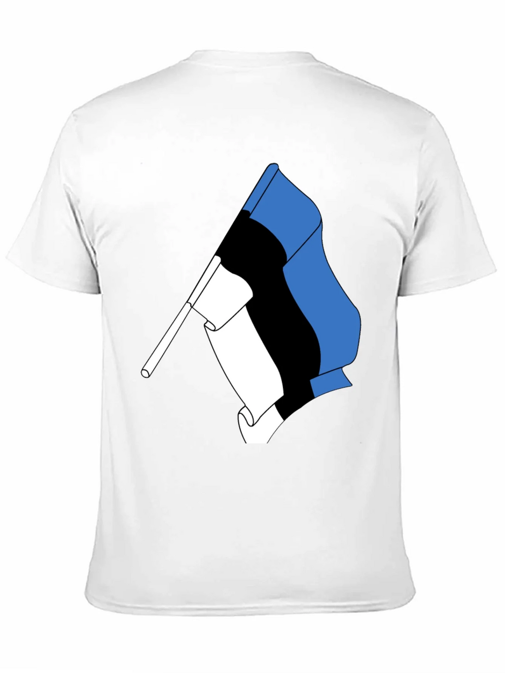 Estonian Flag Graphic Tee - Black Cotton T-Shirt product image 8