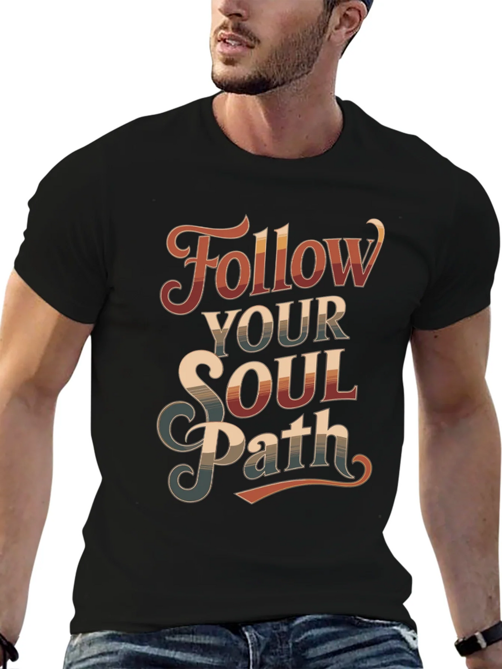 Follow Your Soul Path Graphic Tee - Retro Style product image 6