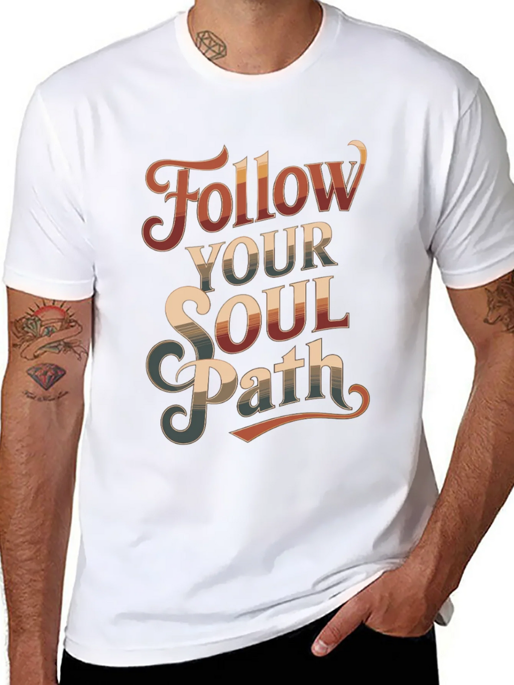 Follow Your Soul Path Graphic Tee - Retro Style product image 7