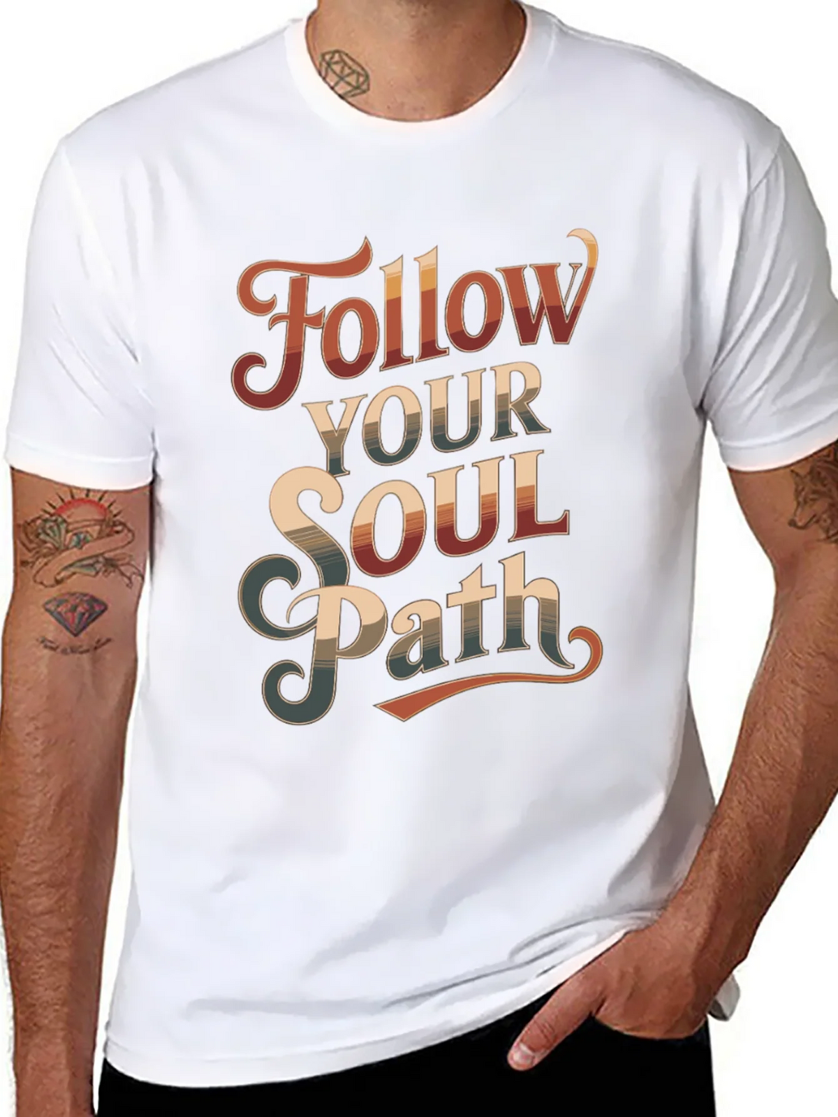 Follow Your Soul Path Graphic Tee - Retro Style product image 7