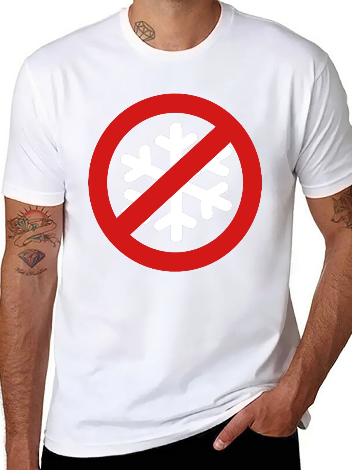 No Snowflake Zone Black T-Shirt product image 7