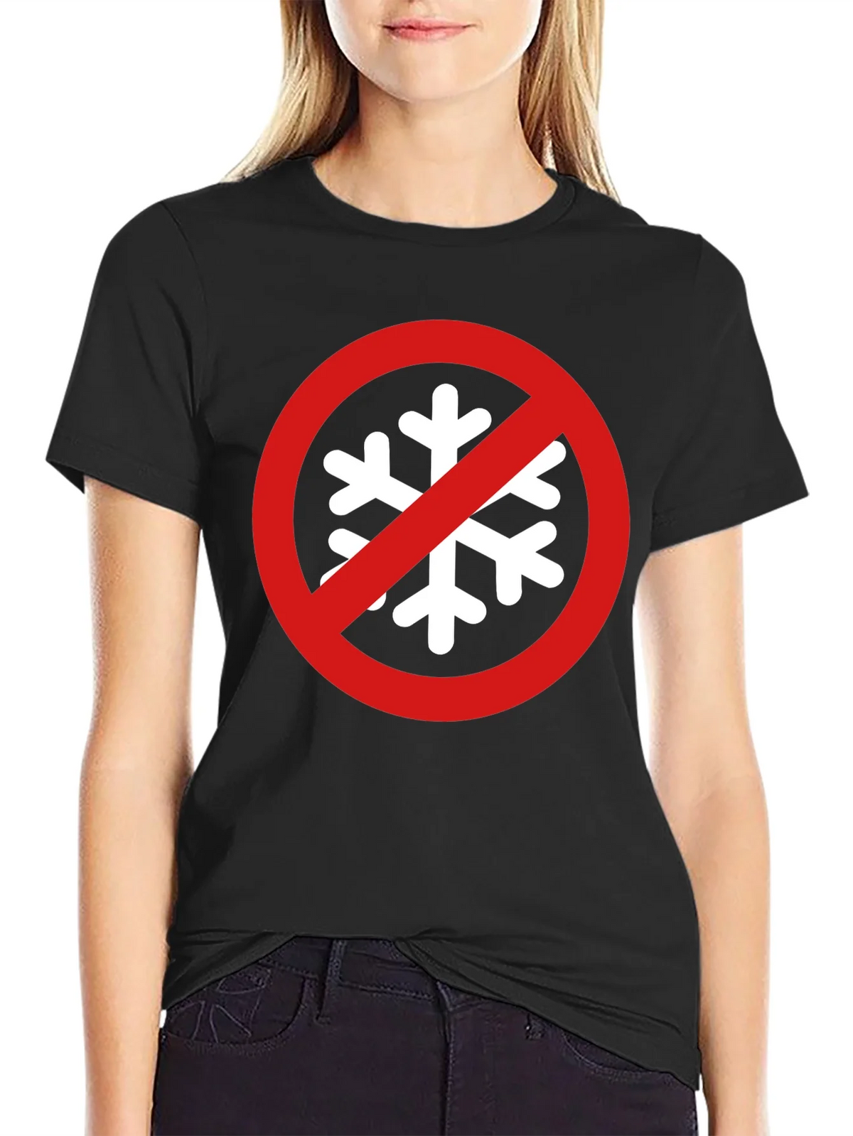 No Snowflake Zone Black T-Shirt product image 2
