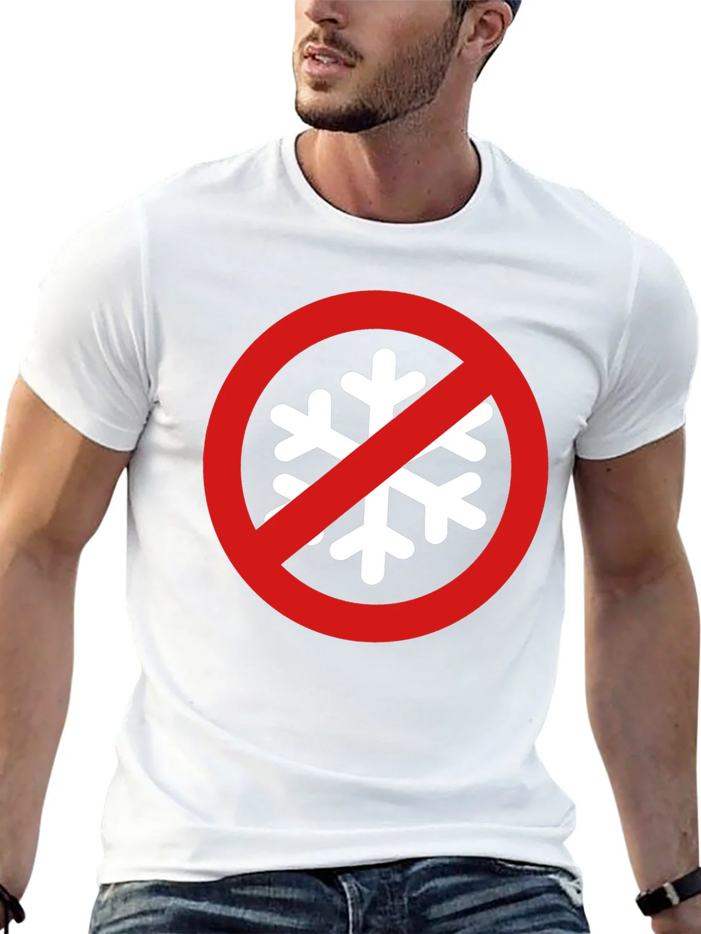 No Snowflake Zone Black T-Shirt product image 12