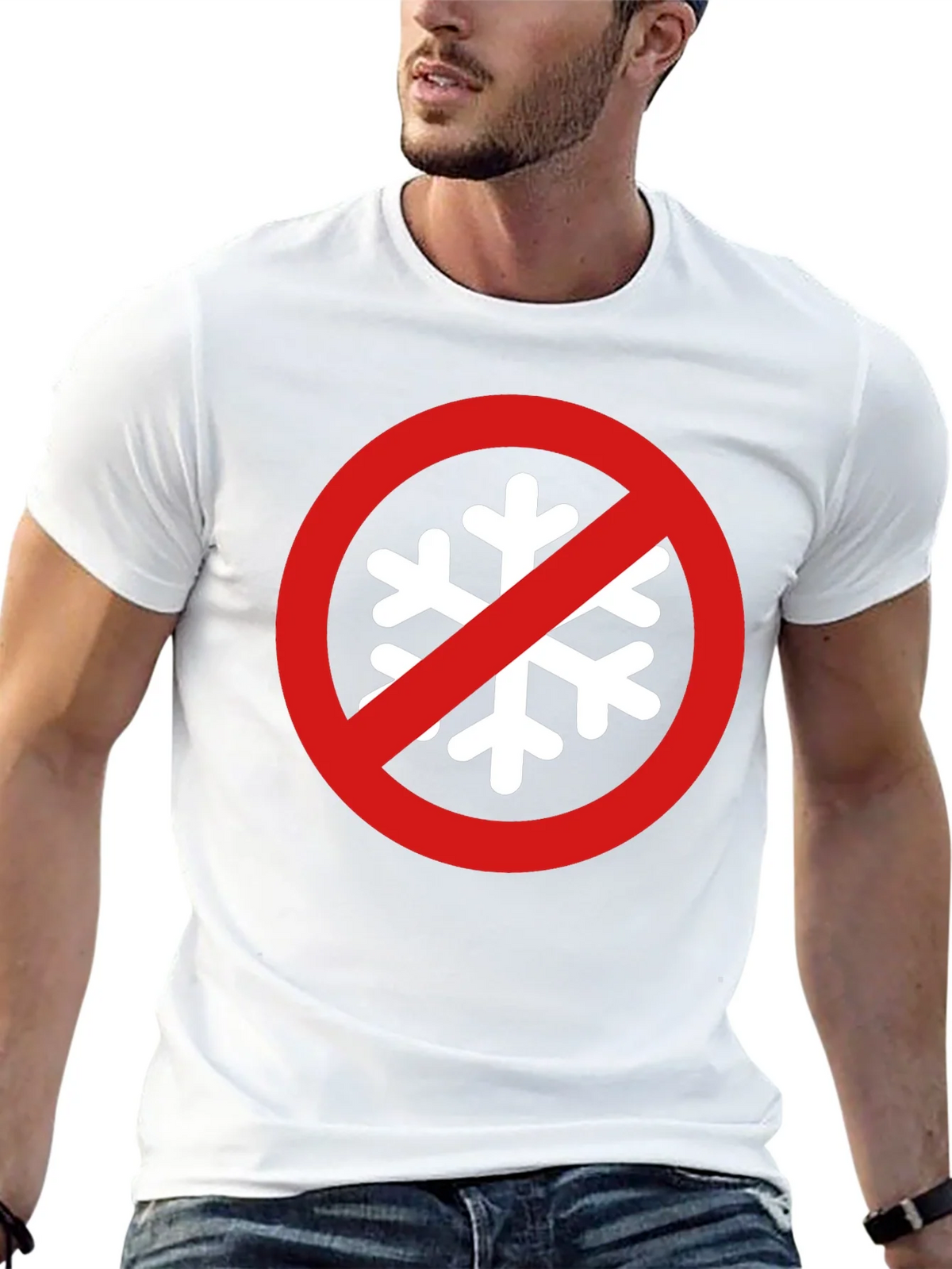 No Snowflake Zone Black T-Shirt product image 12