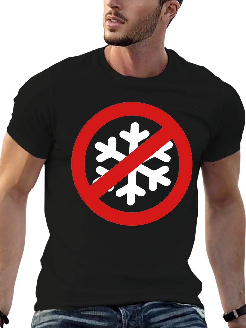No Snowflake Zone Black T-Shirt product image 6