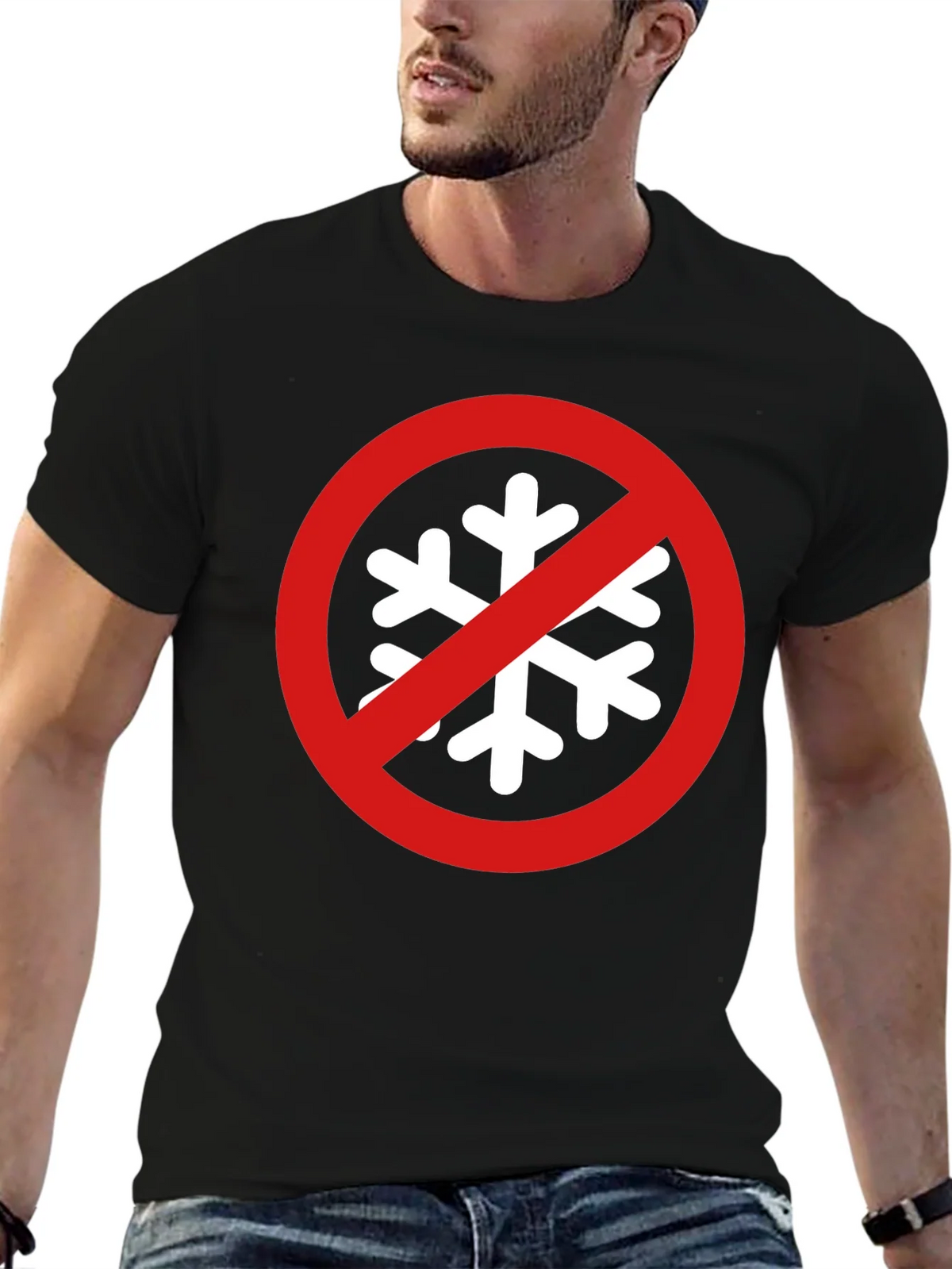 No Snowflake Zone Black T-Shirt product image 6