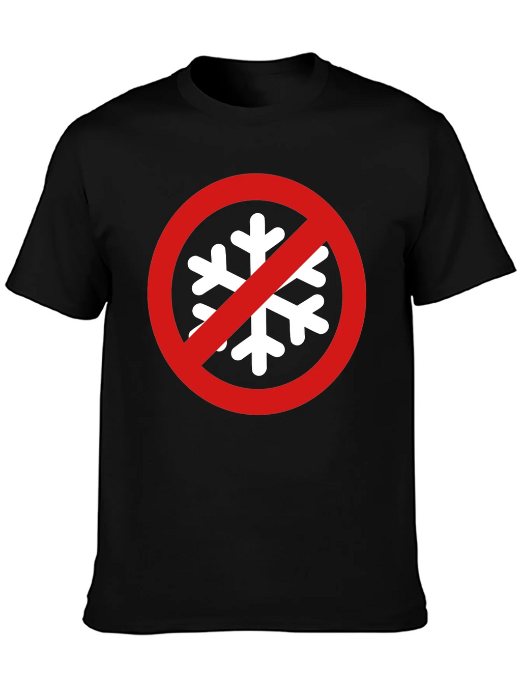 No Snowflake Zone Black T-Shirt product image 3