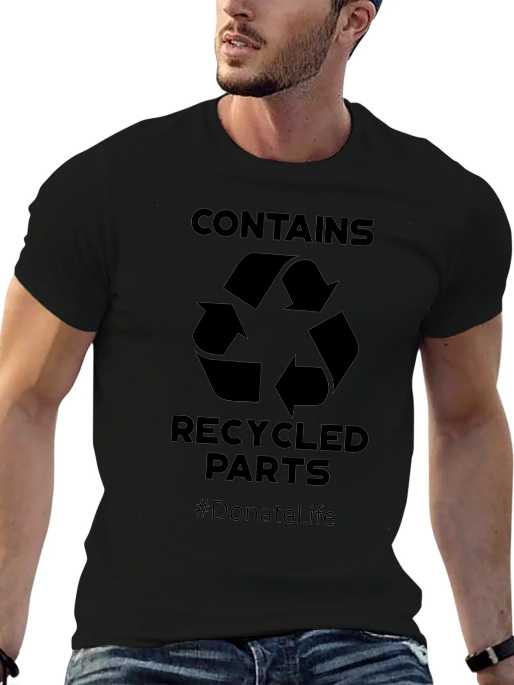 Contains Recycled Parts T-Shirt - Donate Life product image 6