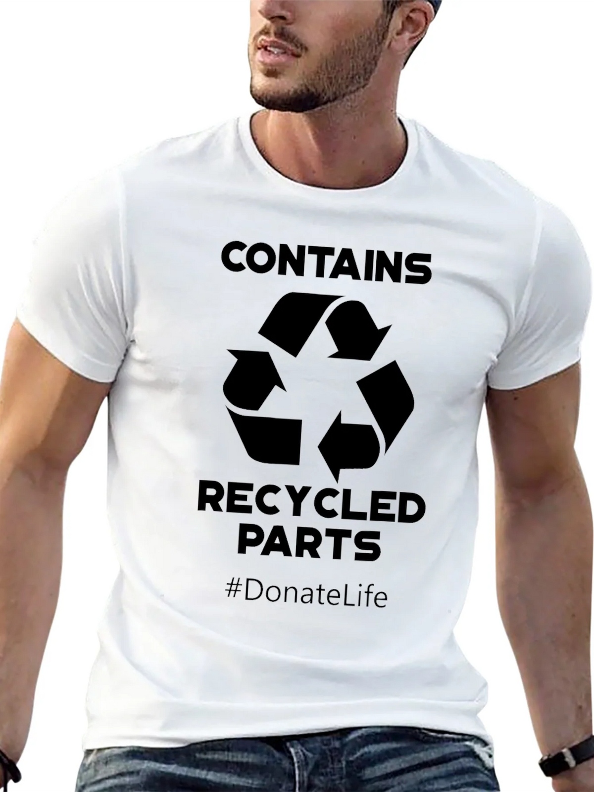 Contains Recycled Parts T-Shirt - Donate Life product image 10