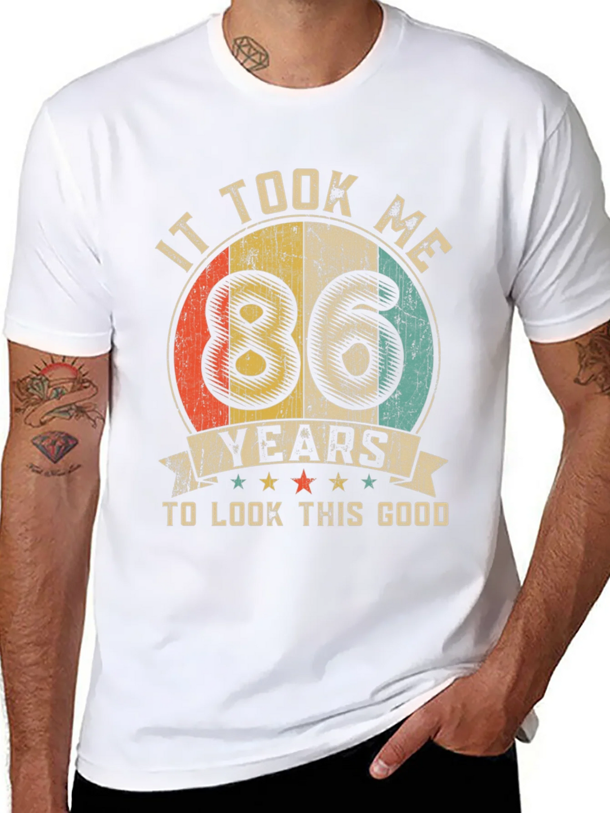 86th Birthday Vintage Graphic T-Shirt product image 7