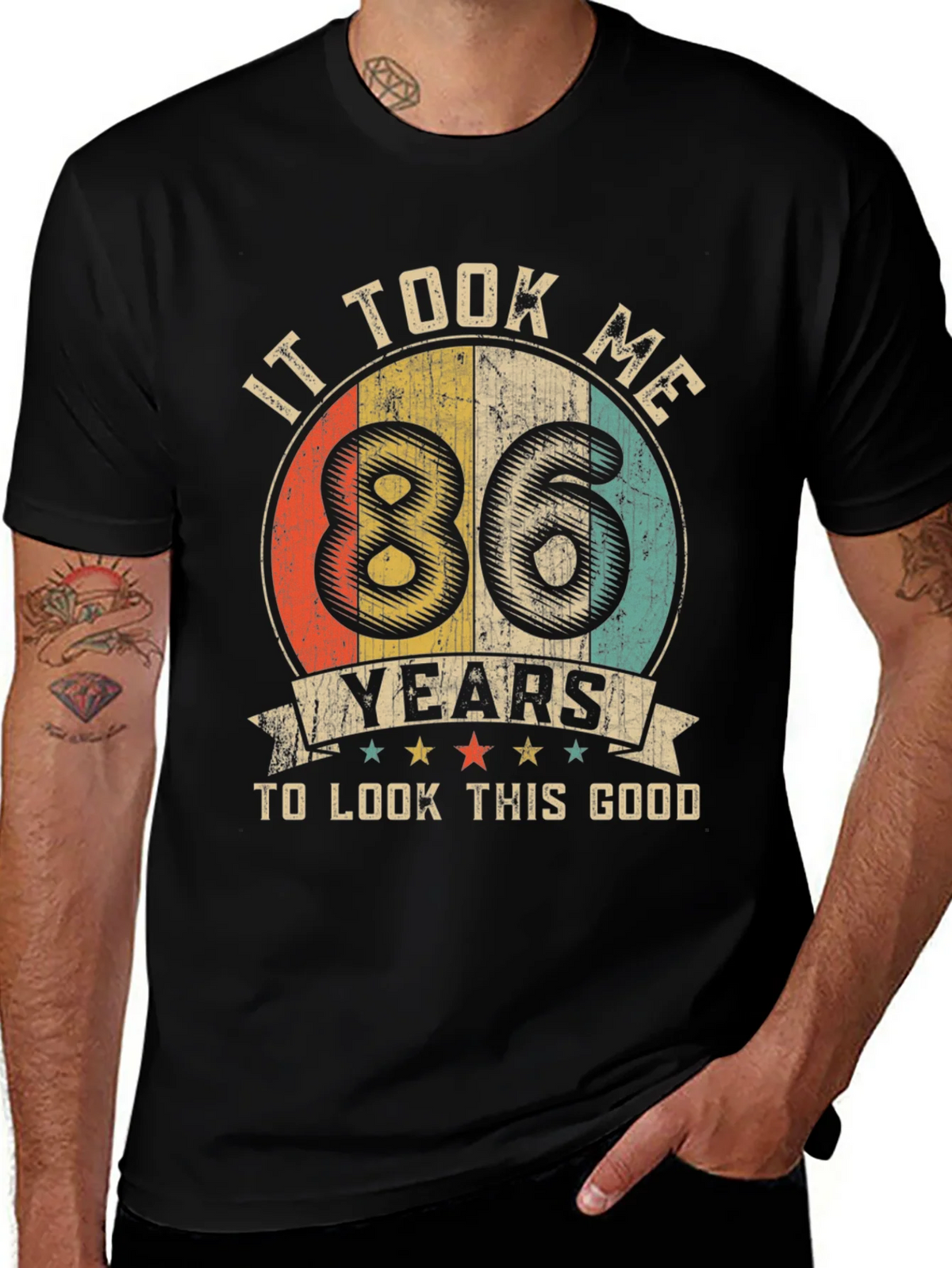 86th Birthday Vintage Graphic T-Shirt product image 1