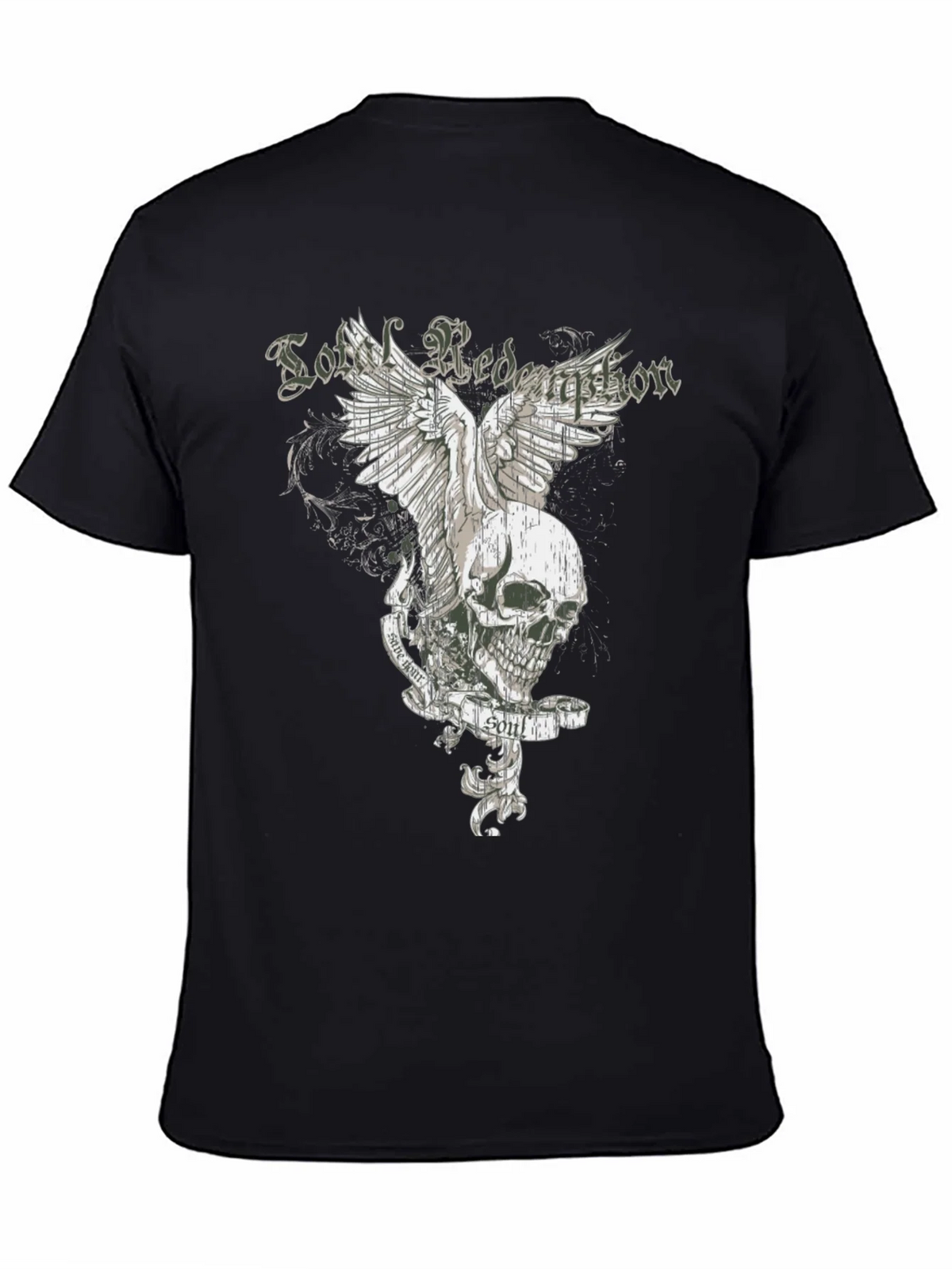 Soul Redemption Graphic Tee - Edgy Skull Design product image 4