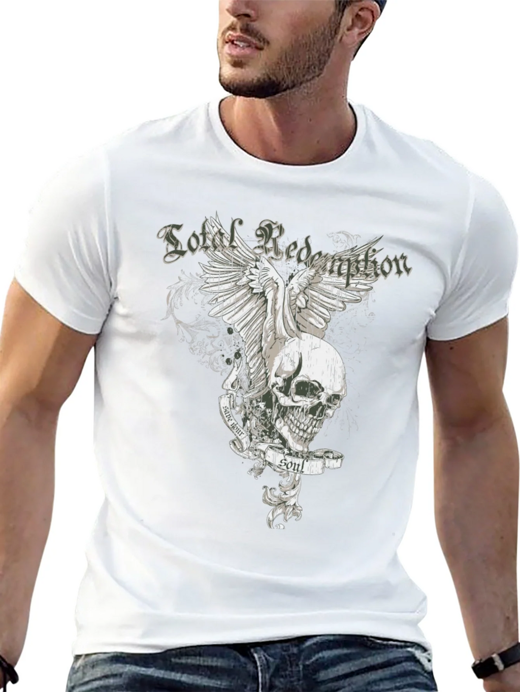 Soul Redemption Graphic Tee - Edgy Skull Design product image 12