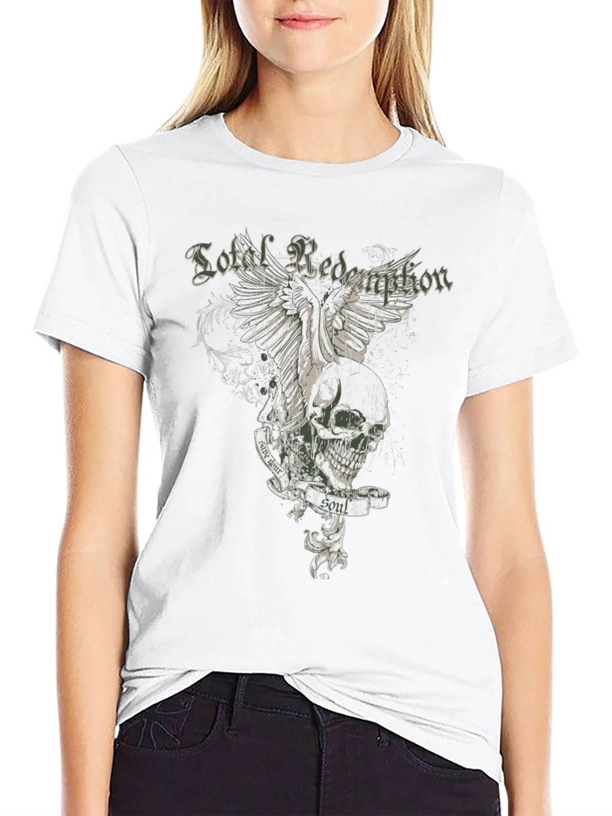 Soul Redemption Graphic Tee - Edgy Skull Design product image 8