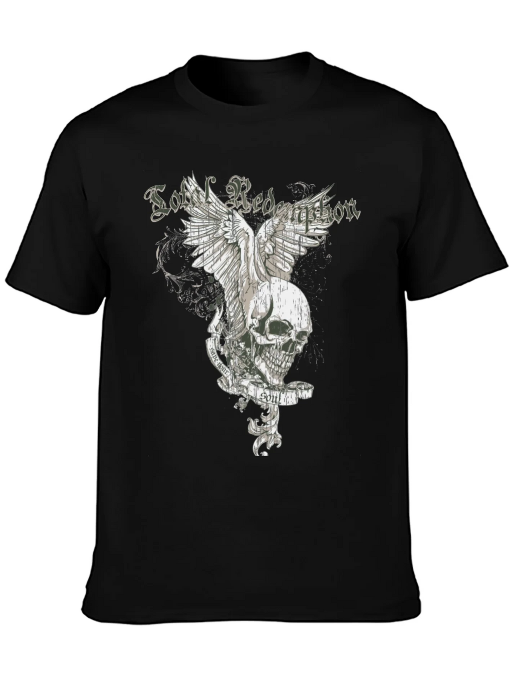 Soul Redemption Graphic Tee - Edgy Skull Design product image 3