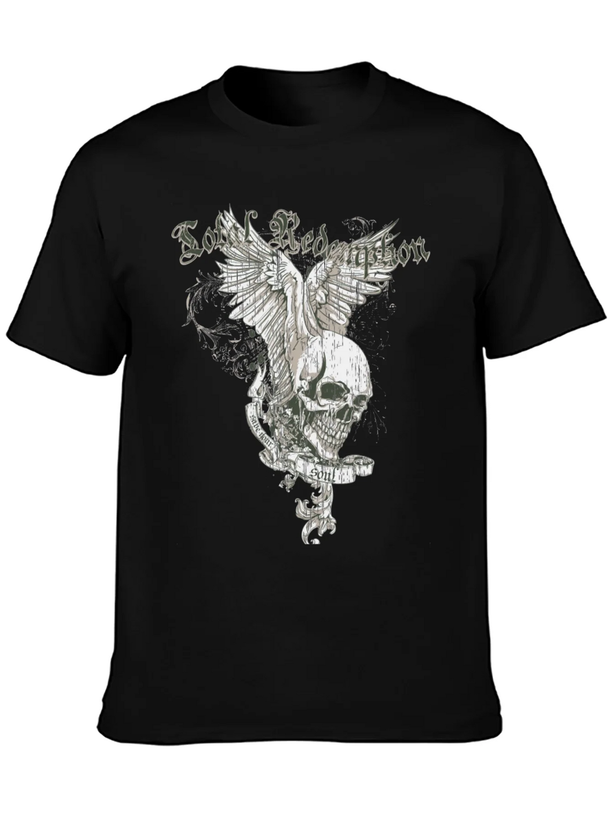 Soul Redemption Graphic Tee - Edgy Skull Design product image 3