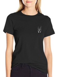Rock On Graphic Black T-Shirt product image 1