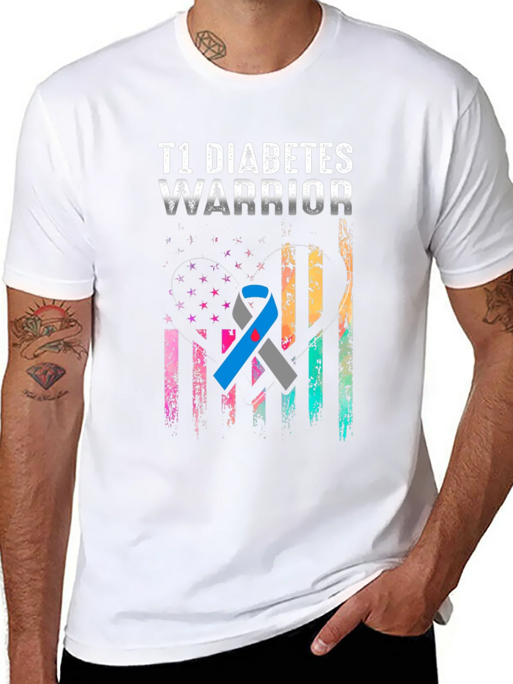 T1 Diabetes Warrior Graphic Tee product image 7